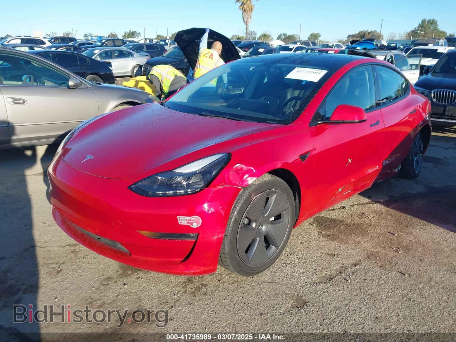 2022 TESLA MODEL 3 - VIN: 5YJ3E1EB0NF212257 - Фото 2