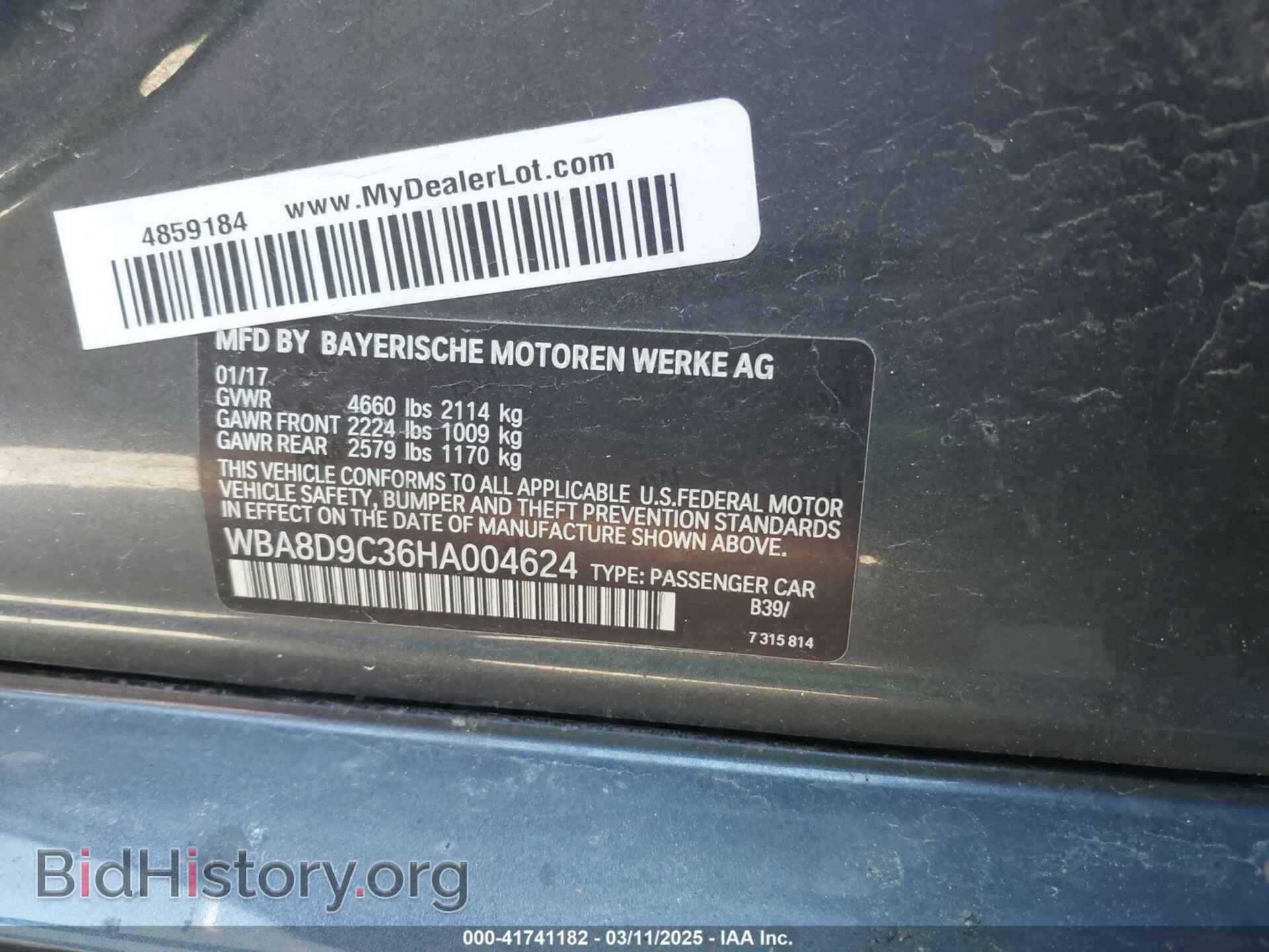 2017 BMW 330I - VIN: WBA8D9C36HA004624 - Фото 9