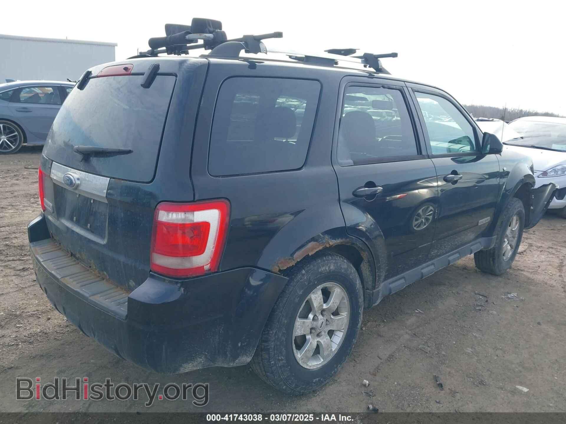2008 FORD ESCAPE - VIN: 1FMCU04168KB67107 - Фото 4