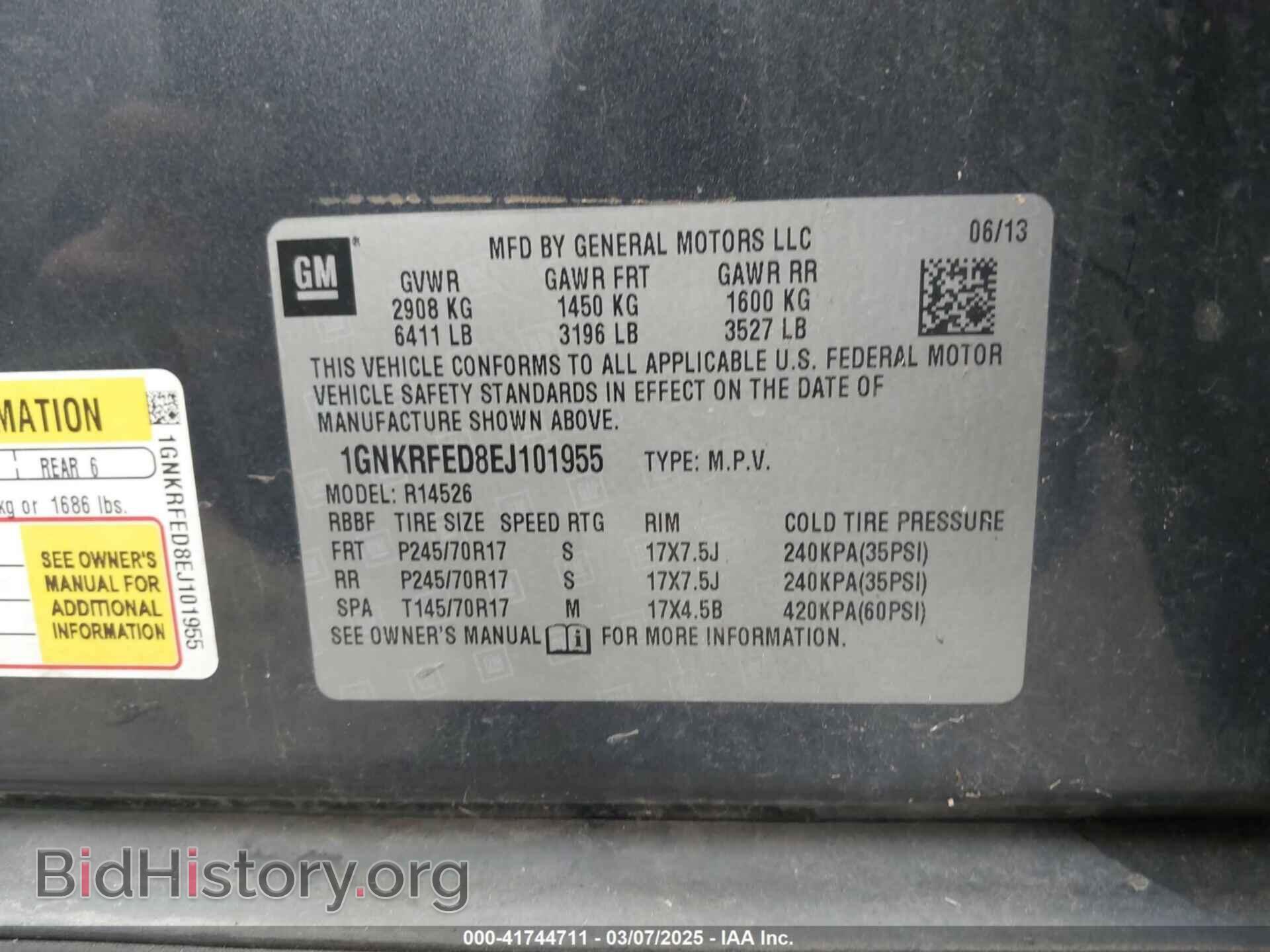 2014 CHEVROLET TRAVERSE - VIN: 1GNKRFED8EJ101955 - Photo 9