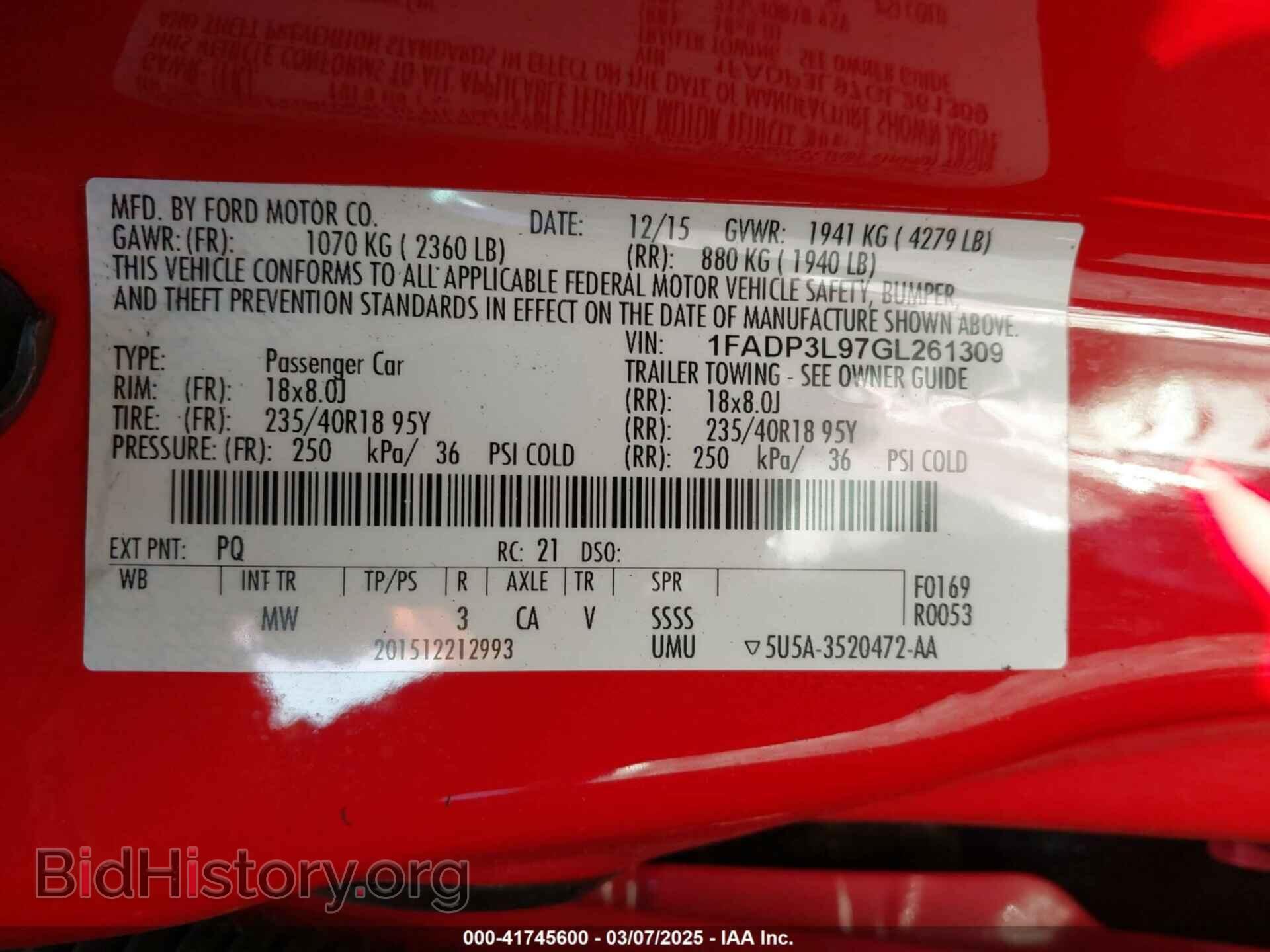 2016 FORD FOCUS ST - VIN: 1FADP3L97GL261309 - Photo 9