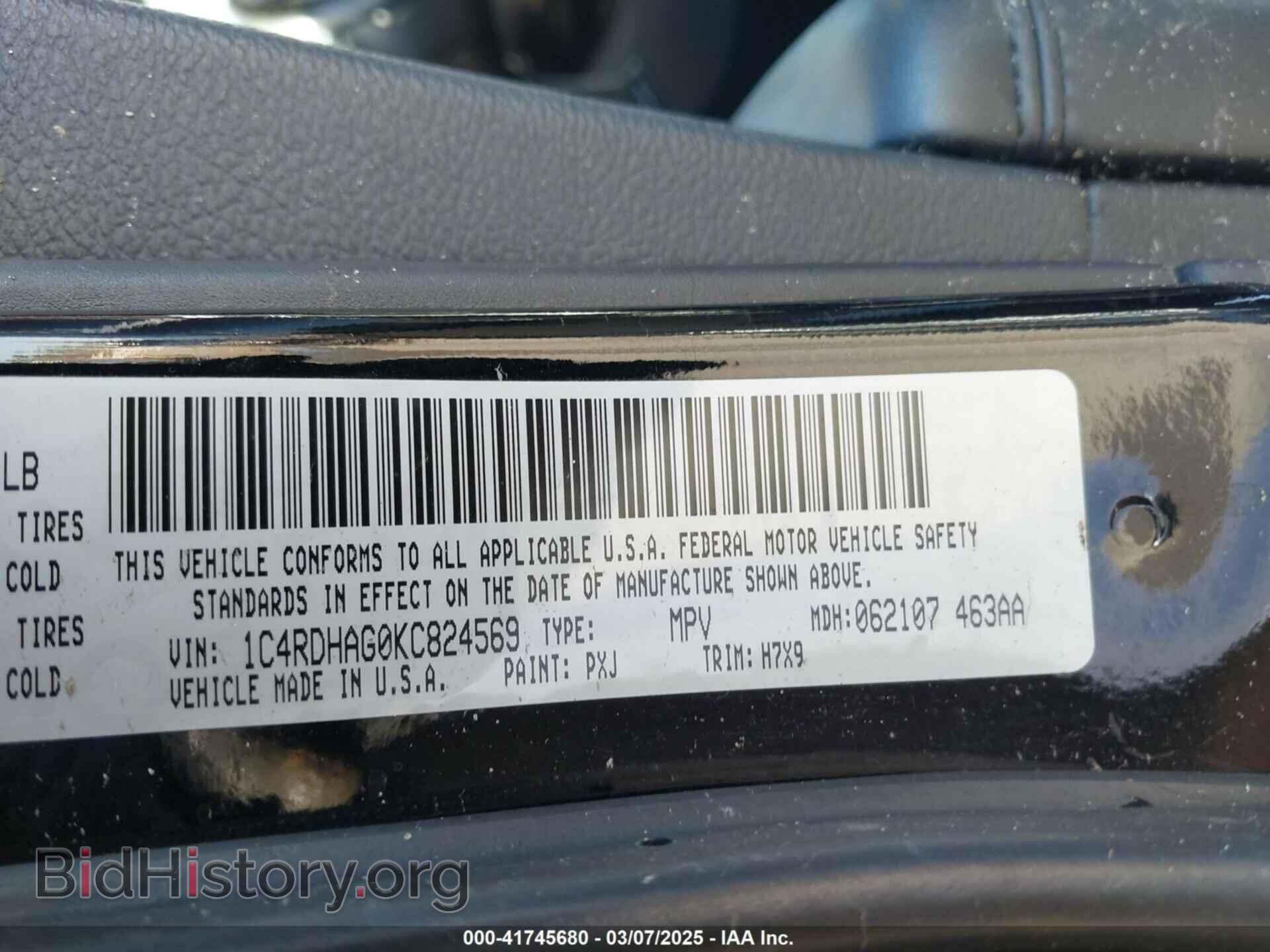 2019 DODGE DURANGO - VIN: 1C4RDHAG0KC824569 - Фото 9