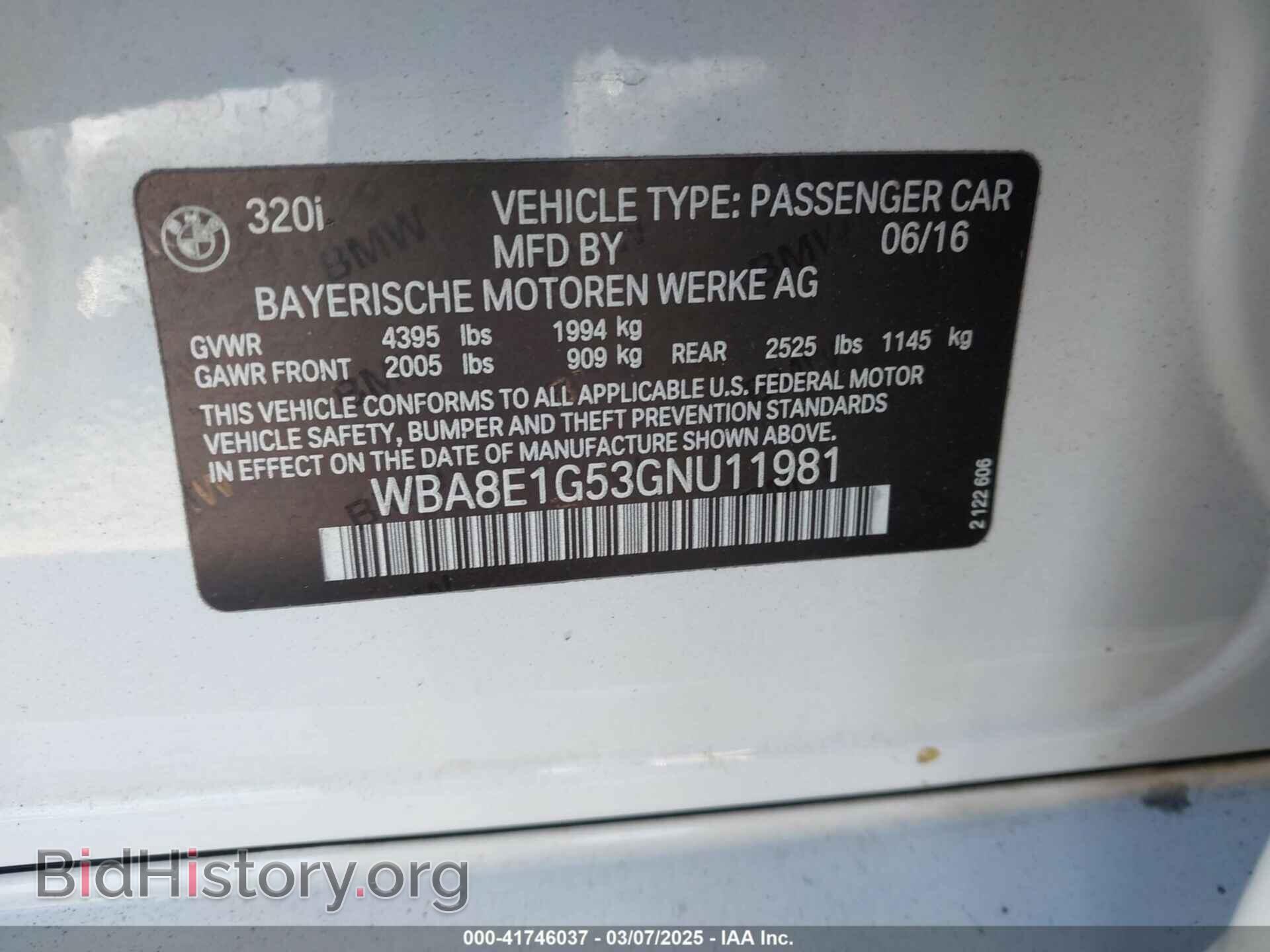 2016 BMW 320I - VIN: WBA8E1G53GNU11981 - Photo 9