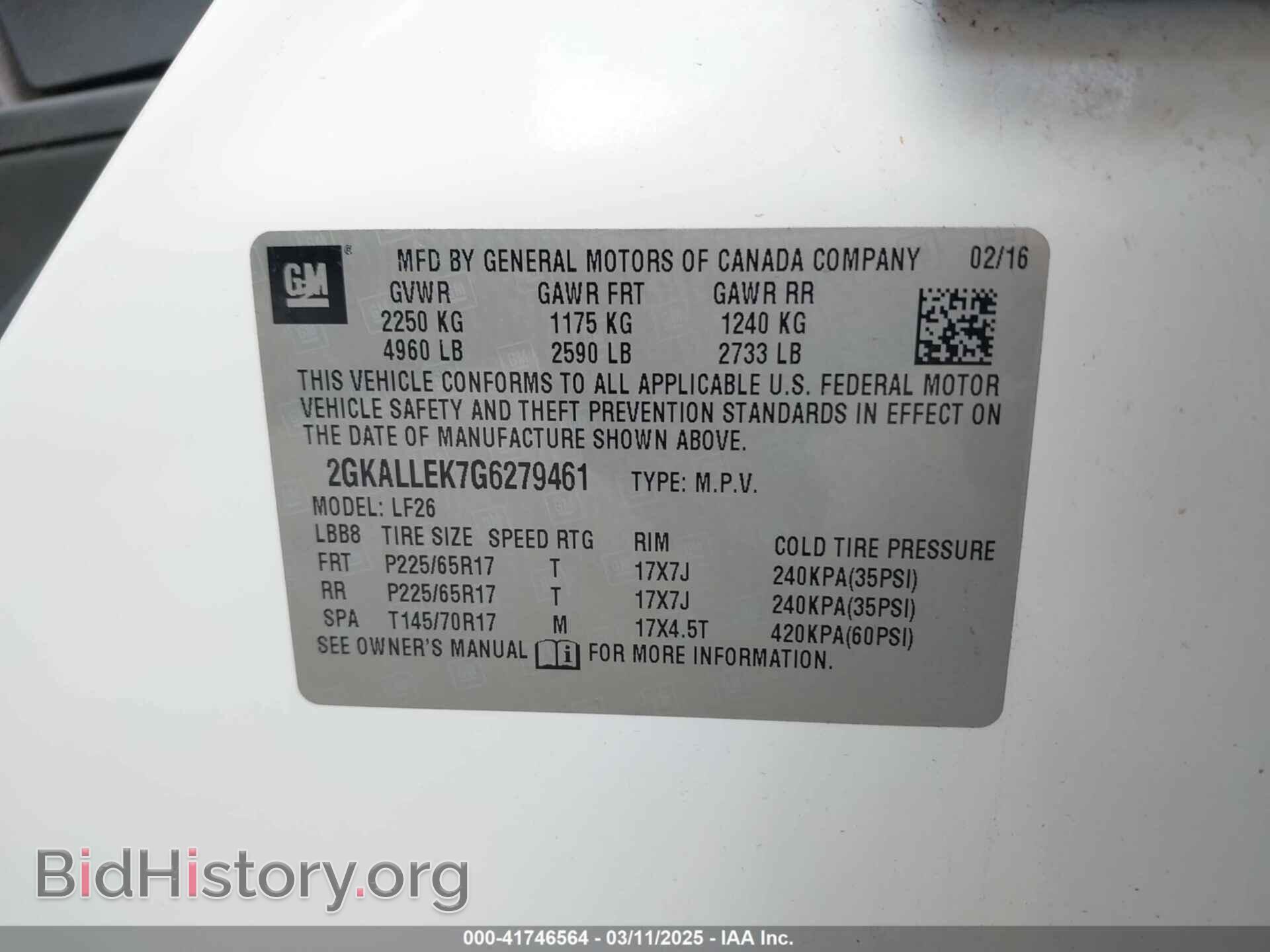 2016 GMC TERRAIN - VIN: 2GKALLEK7G6279461 - Фото 9