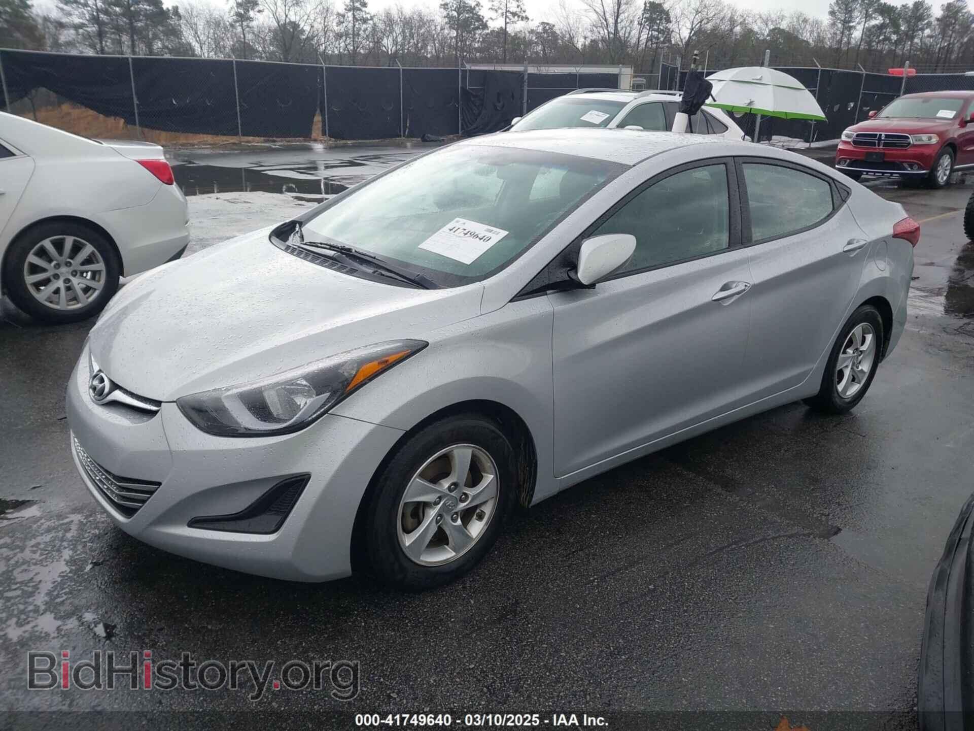 2014 HYUNDAI ELANTRA - VIN: 5NPDH4AE4EH525228 - Фото 2