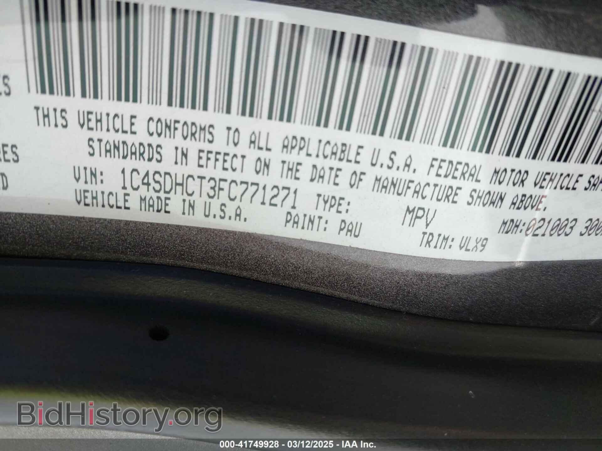 2015 DODGE DURANGO - VIN: 1C4SDHCT3FC771271 - Photo 9