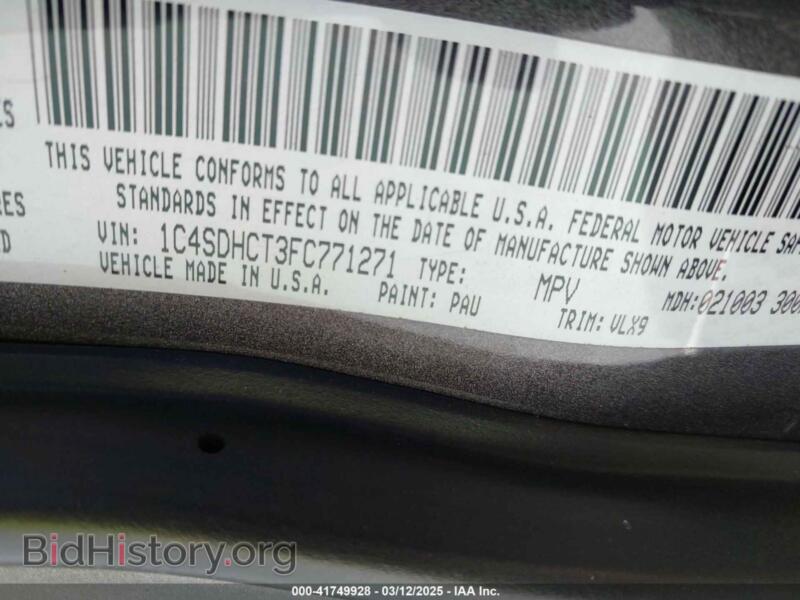 2015 Dodge DURANGO (VIN 1C4SDHCT3FC771271) — photo 9 of 20