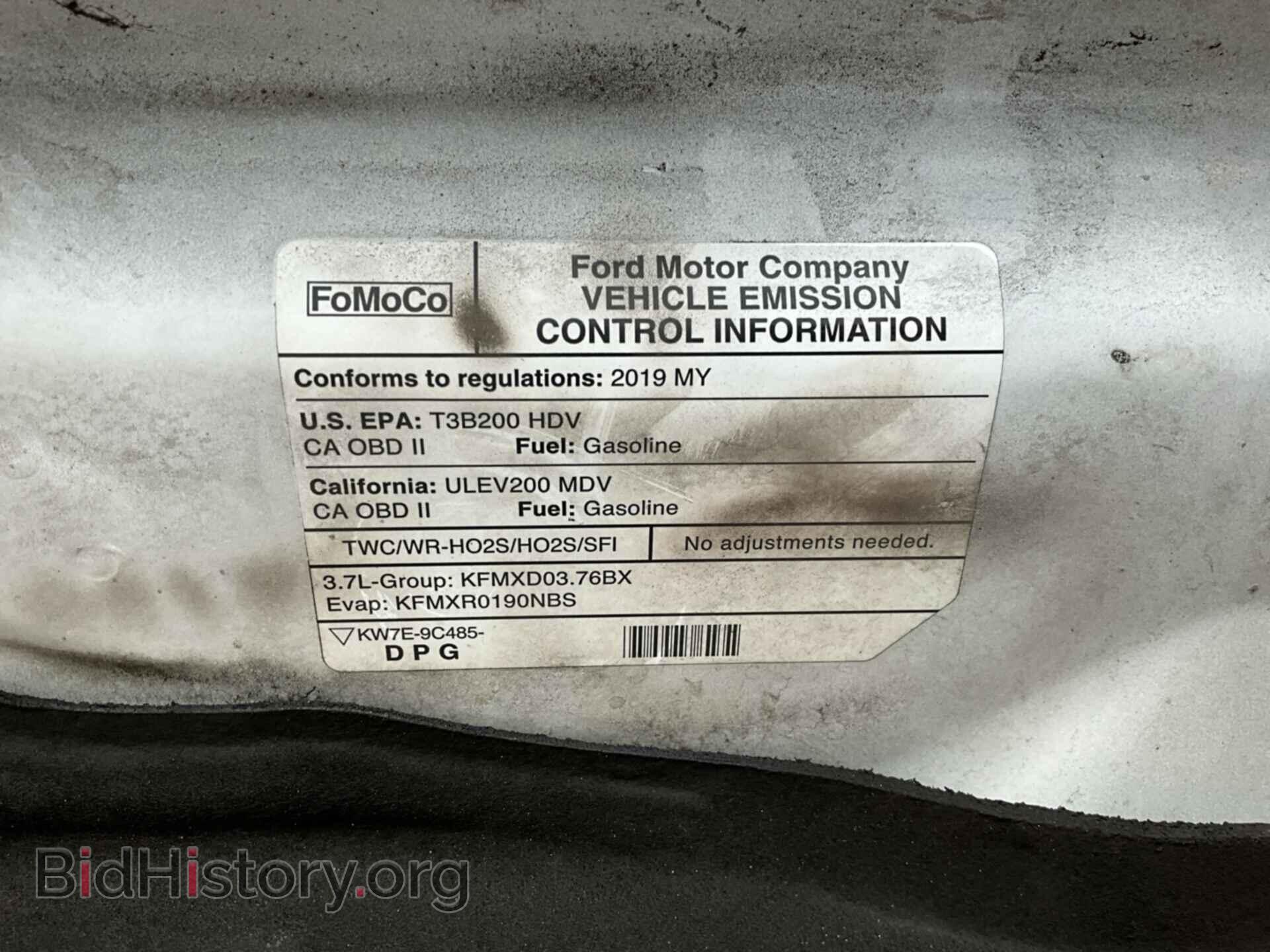 2019 FORD TRANSIT - VIN: 1FTBW1YM0KKA66317 - Фото 9