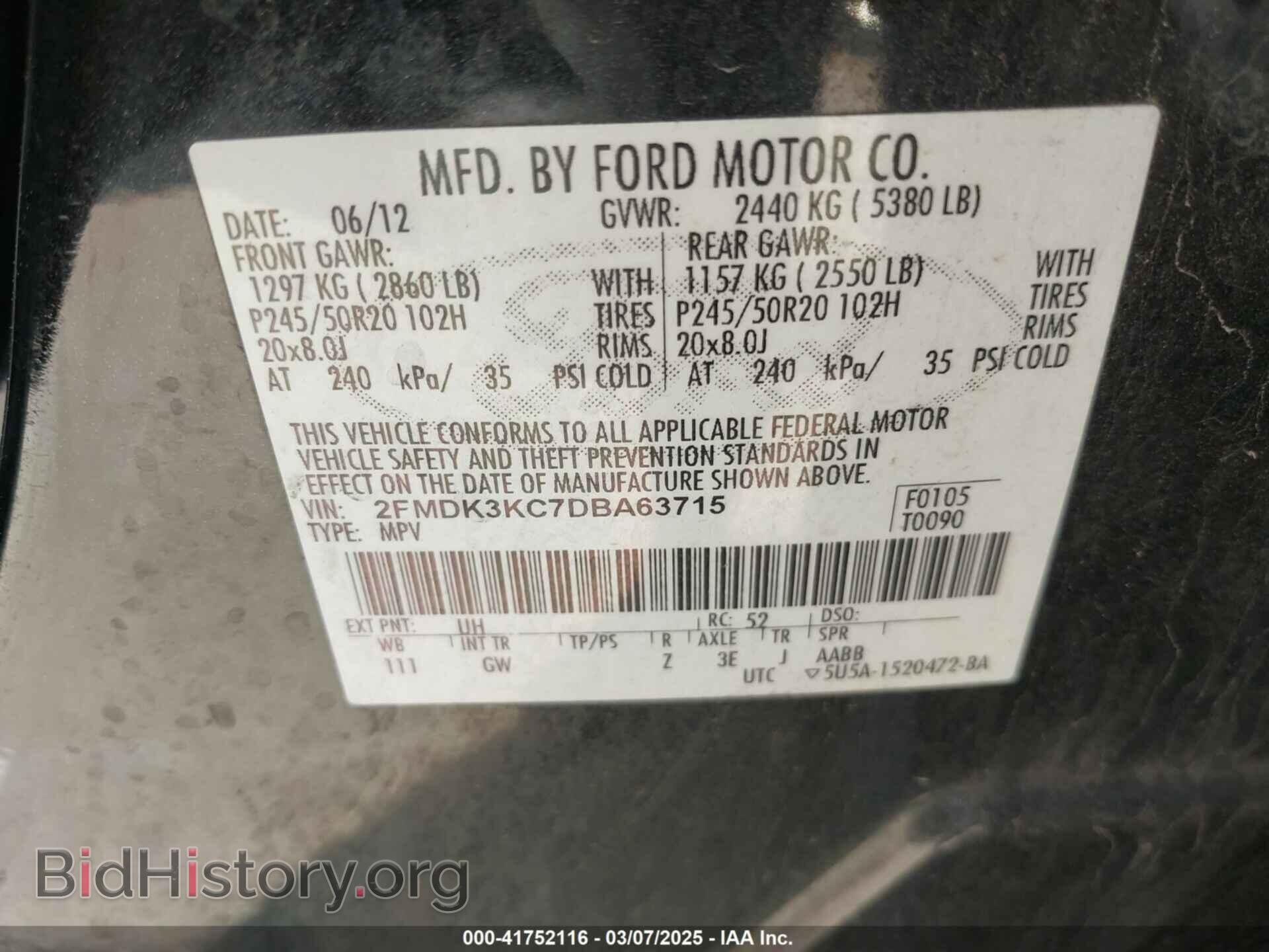 2013 FORD EDGE - VIN: 2FMDK3KC7DBA63715 - Photo 9