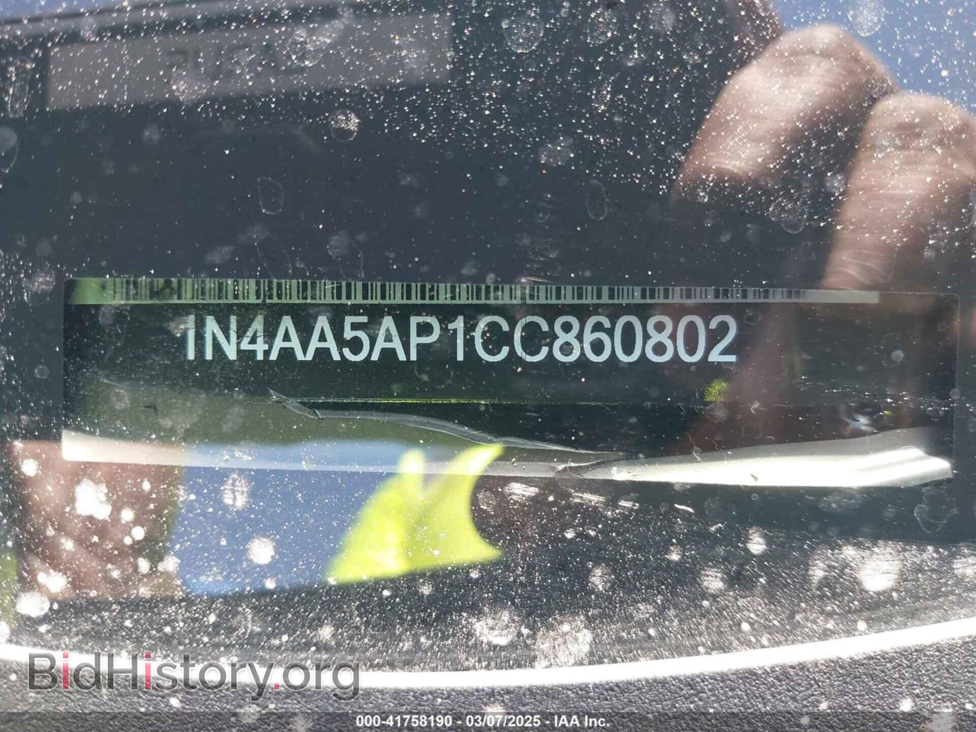 2012 NISSAN MAXIMA - VIN: 1N4AA5AP1CC860802 - Фото 9