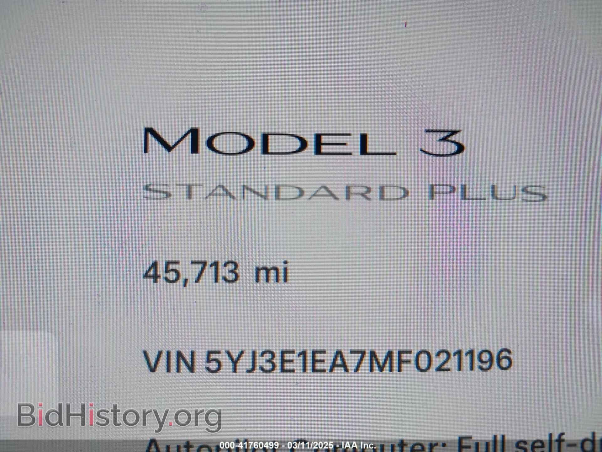 2021 TESLA MODEL 3 - VIN: 5YJ3E1EA7MF021196 - Photo 7