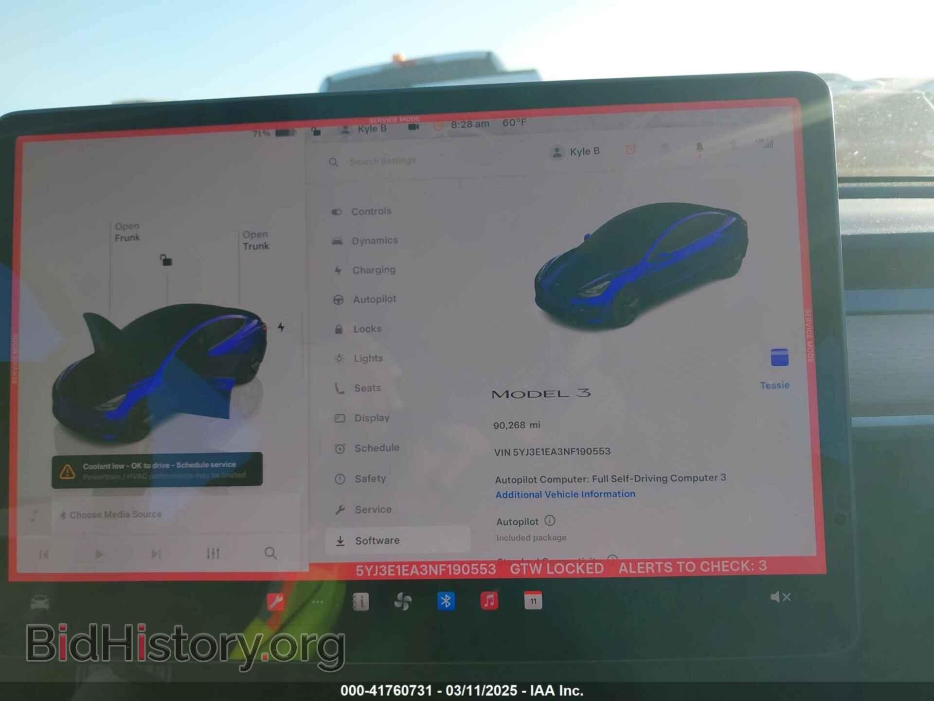 2022 TESLA MODEL 3 - VIN: 5YJ3E1EA3NF190553 - Фото 7