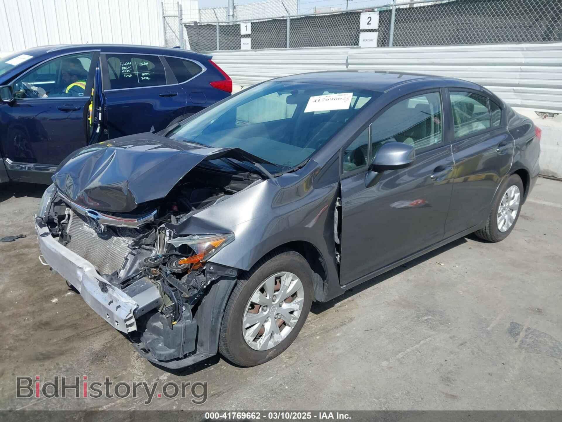 2012 HONDA CIVIC - VIN: 2HGFB2F52CH606646 - Фото 2