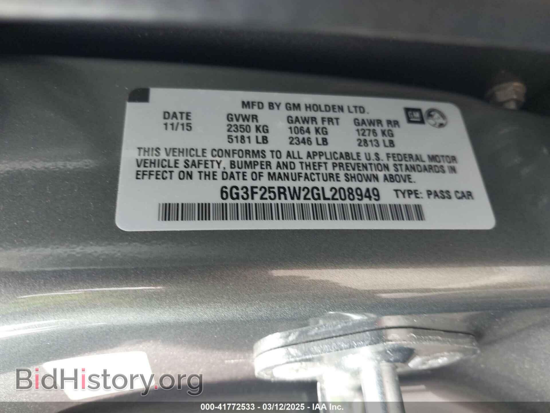 2016 CHEVROLET SS - VIN: 6G3F25RW2GL208949 - Photo 9