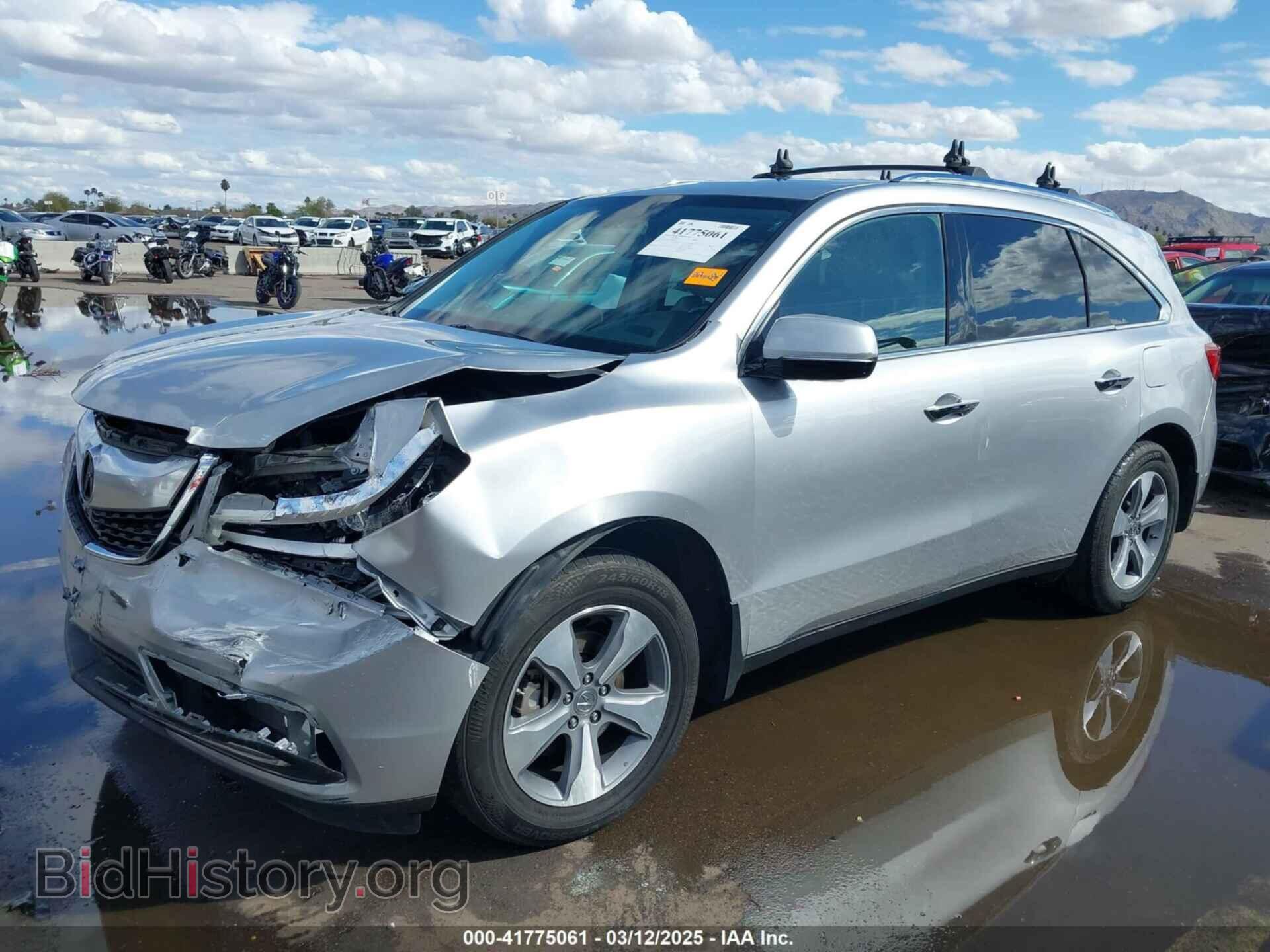 2014 ACURA MDX - VIN: 5FRYD4H23EB019945 - Фото 2