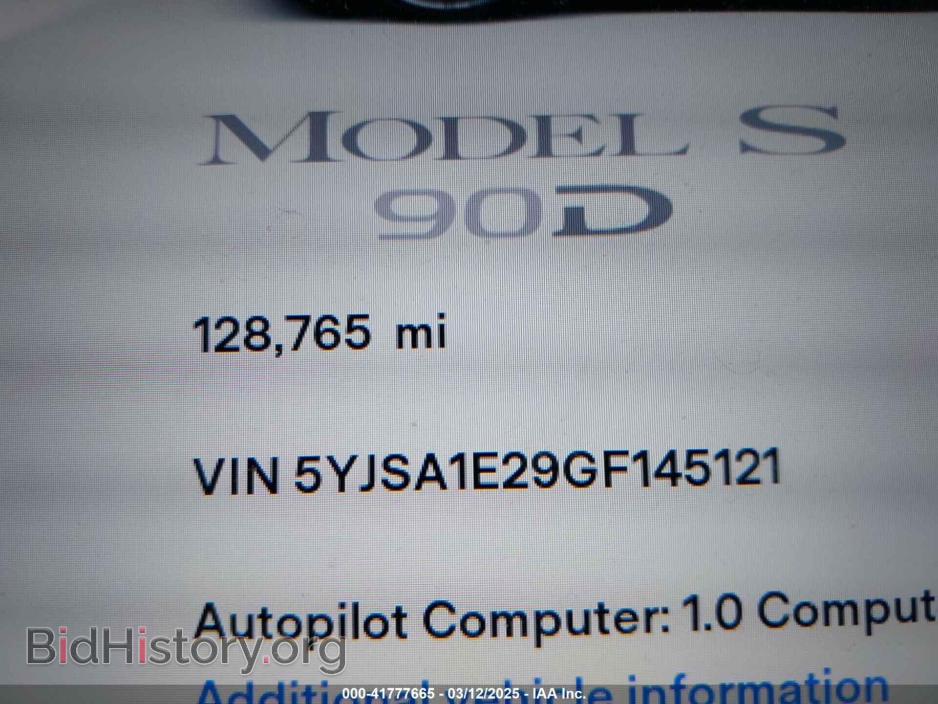 2016 TESLA MODEL S - VIN: 5YJSA1E29GF145121 - Photo 15