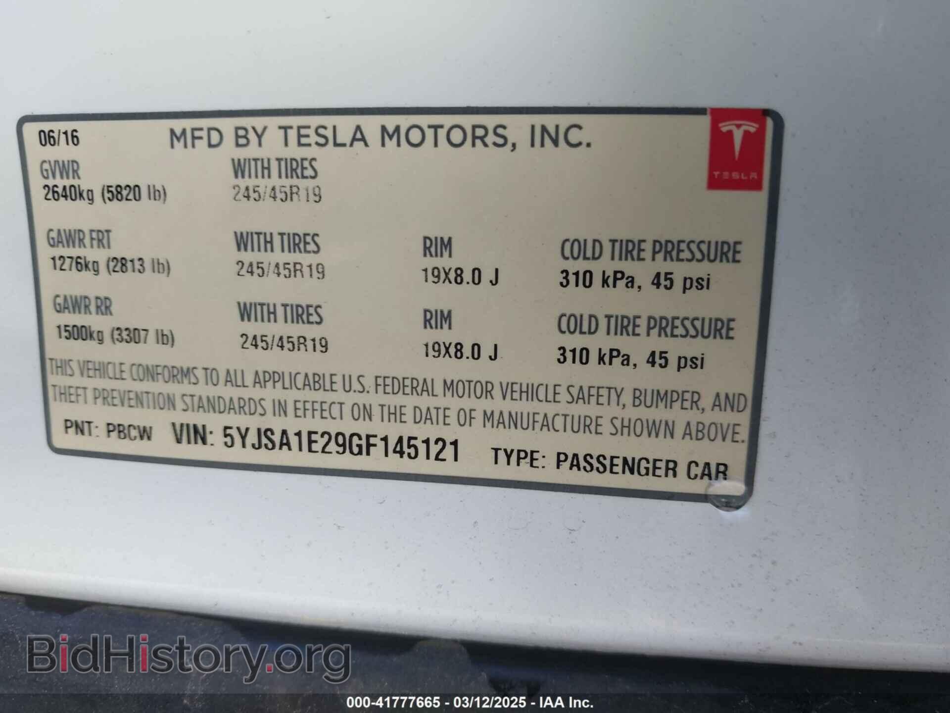 2016 TESLA MODEL S - VIN: 5YJSA1E29GF145121 - Photo 9