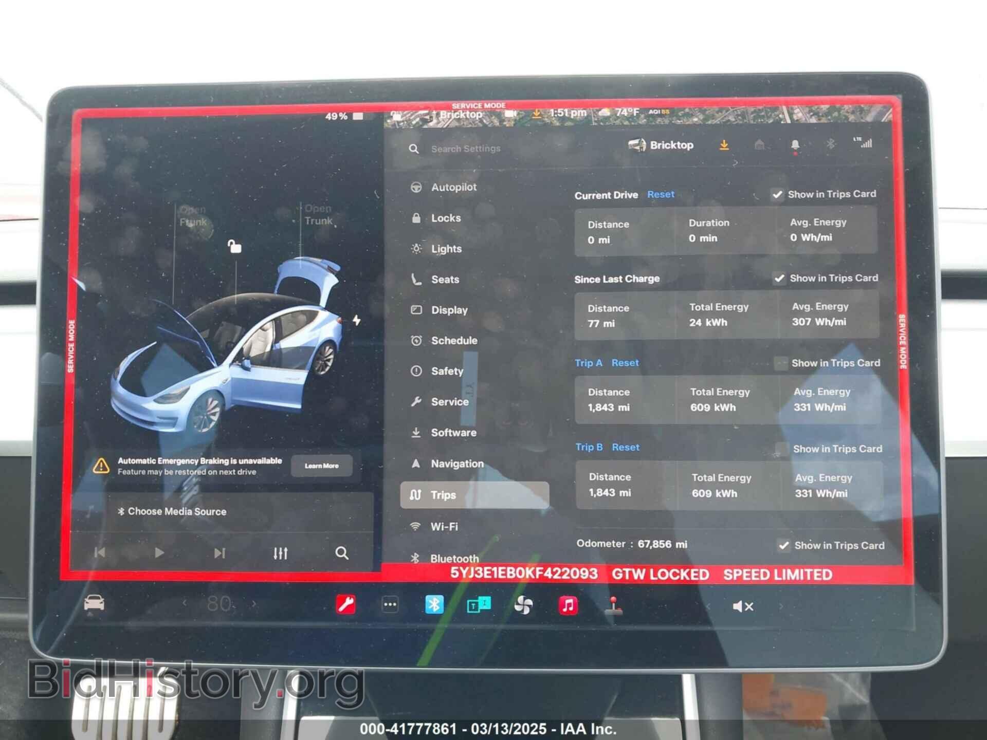2019 TESLA MODEL 3 - VIN: 5YJ3E1EB0KF422093 - Photo 7