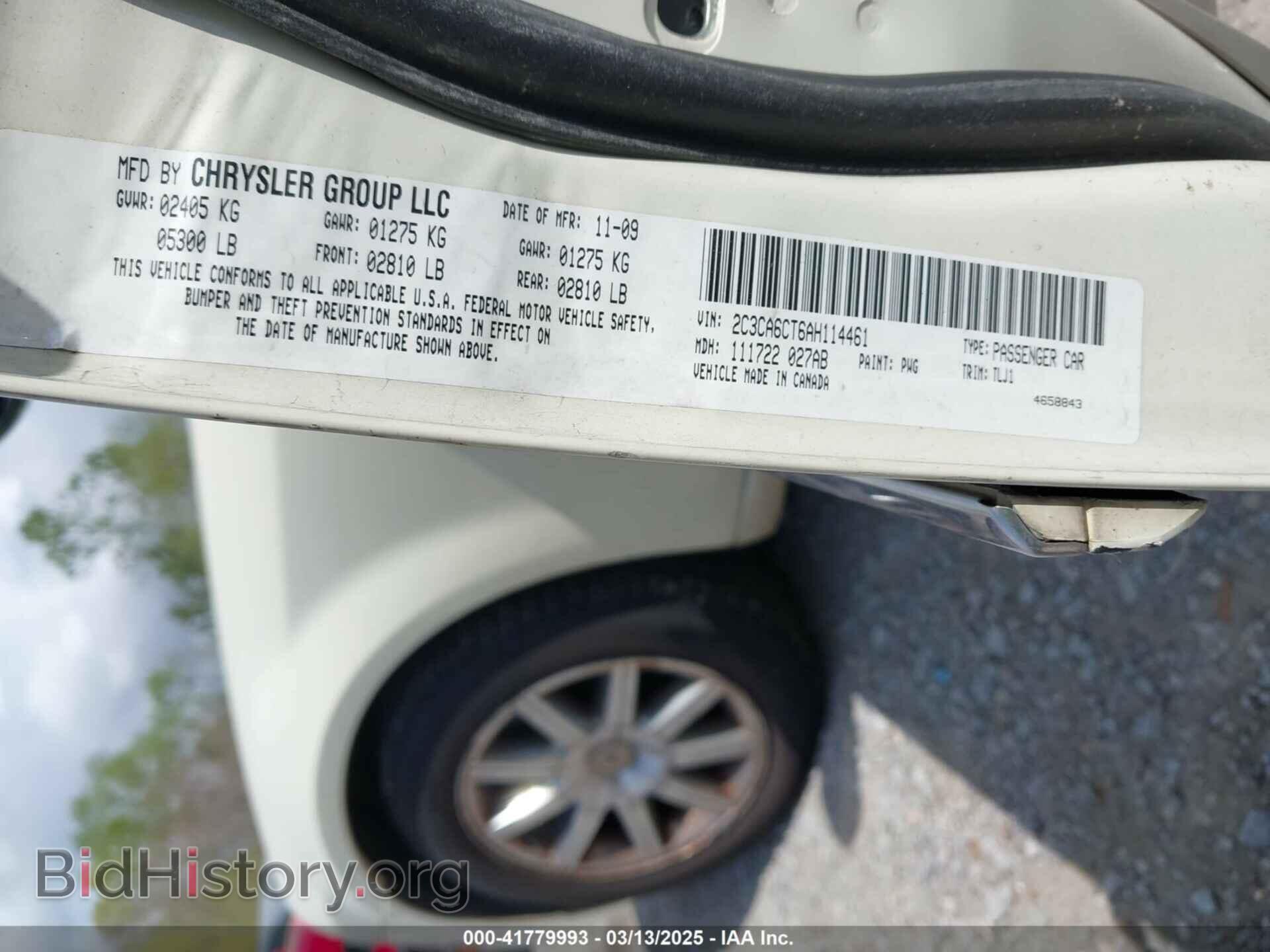 2010 CHRYSLER 300C - VIN: 2C3CA6CT6AH114461 - Фото 9