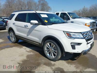 2018 Ford EXPLORER Limited, белый — VIN 1FM5K8F82JGB08510, IAAI