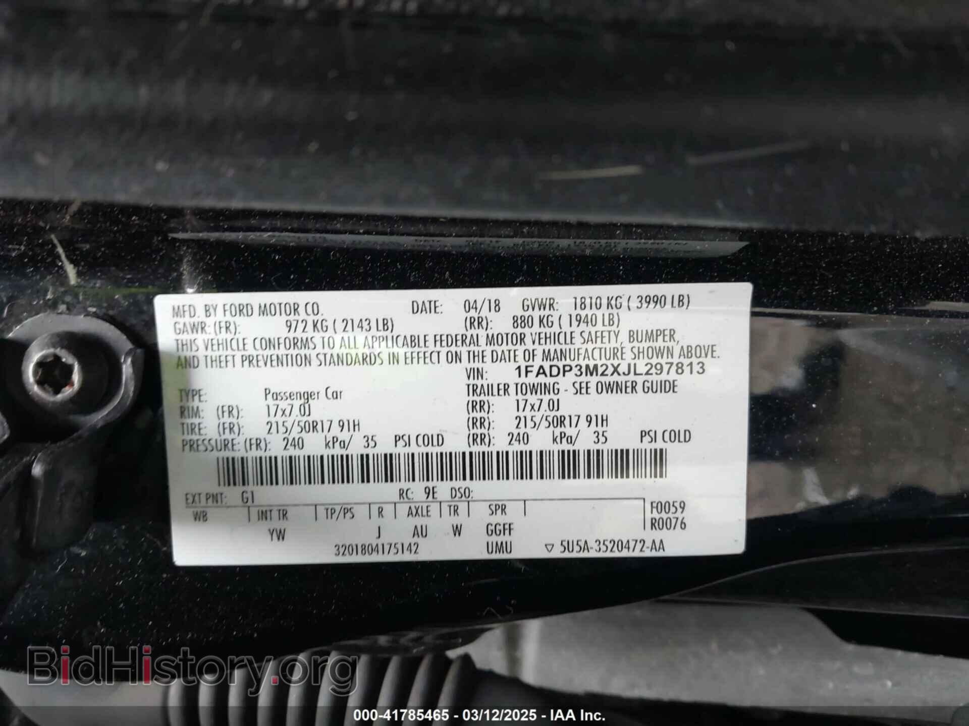 2018 FORD FOCUS - VIN: 1FADP3M2XJL297813 - Фото 9