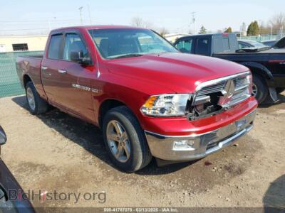 2012 RAM 1500 SLT, темно-бордовый — VIN 1C6RD7GT3CS253995, IAAI
