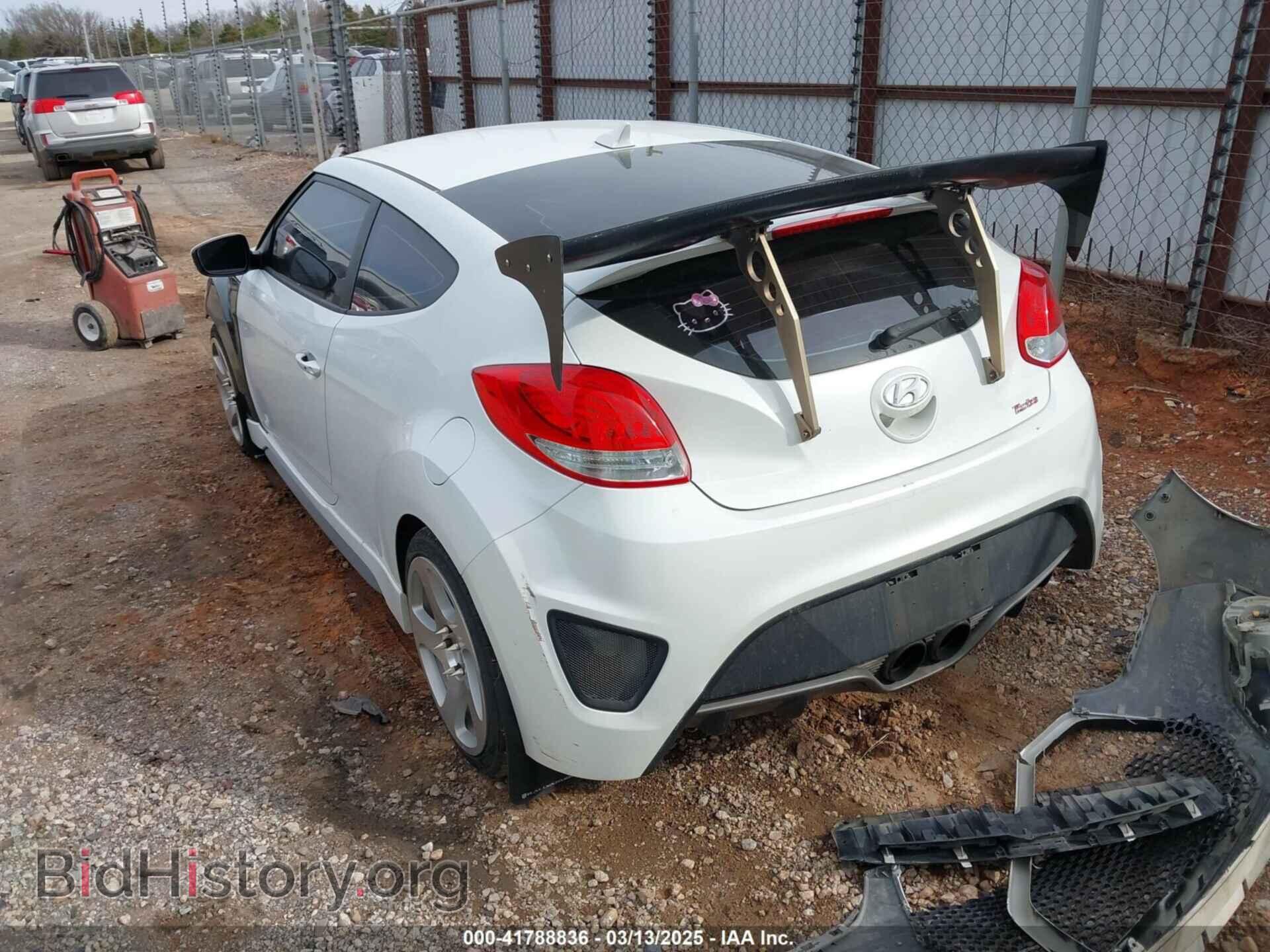 2013 HYUNDAI VELOSTER - VIN: KMHTC6AE2DU128607 - Фото 3