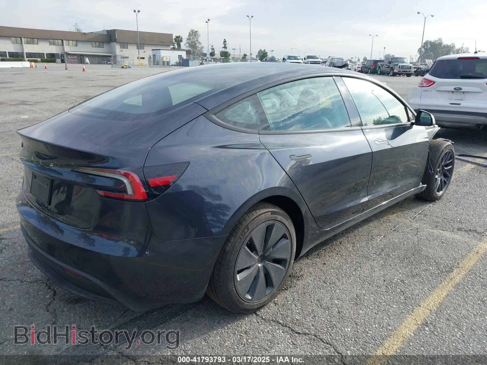2025 TESLA MODEL 3 - VIN: 5YJ3E1EA6SF933721 - Photo 4