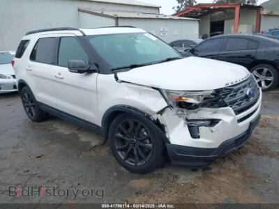 2018 Ford EXPLORER XLT, белый — VIN 1FM5K7D89JGB09201, IAAI