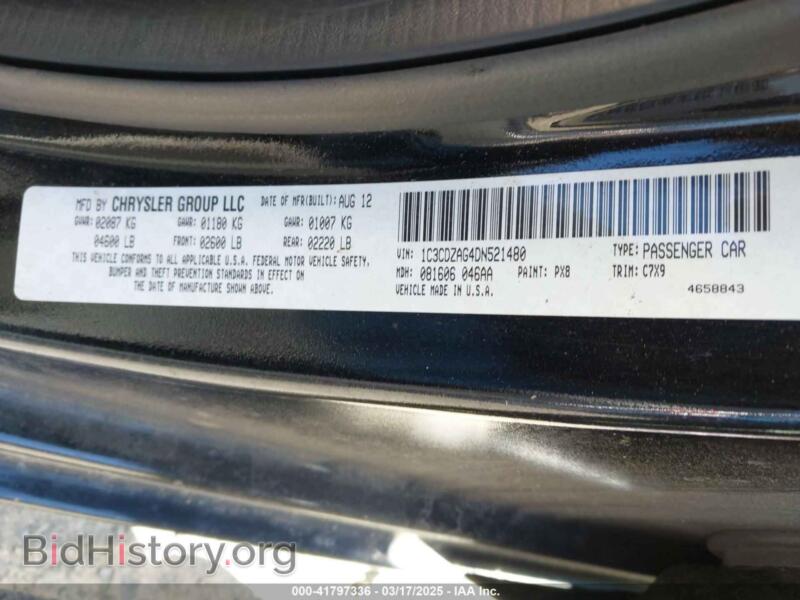 2013 Dodge AVENGER (VIN 1C3CDZAG4DN521480) — photo 9 of 15
