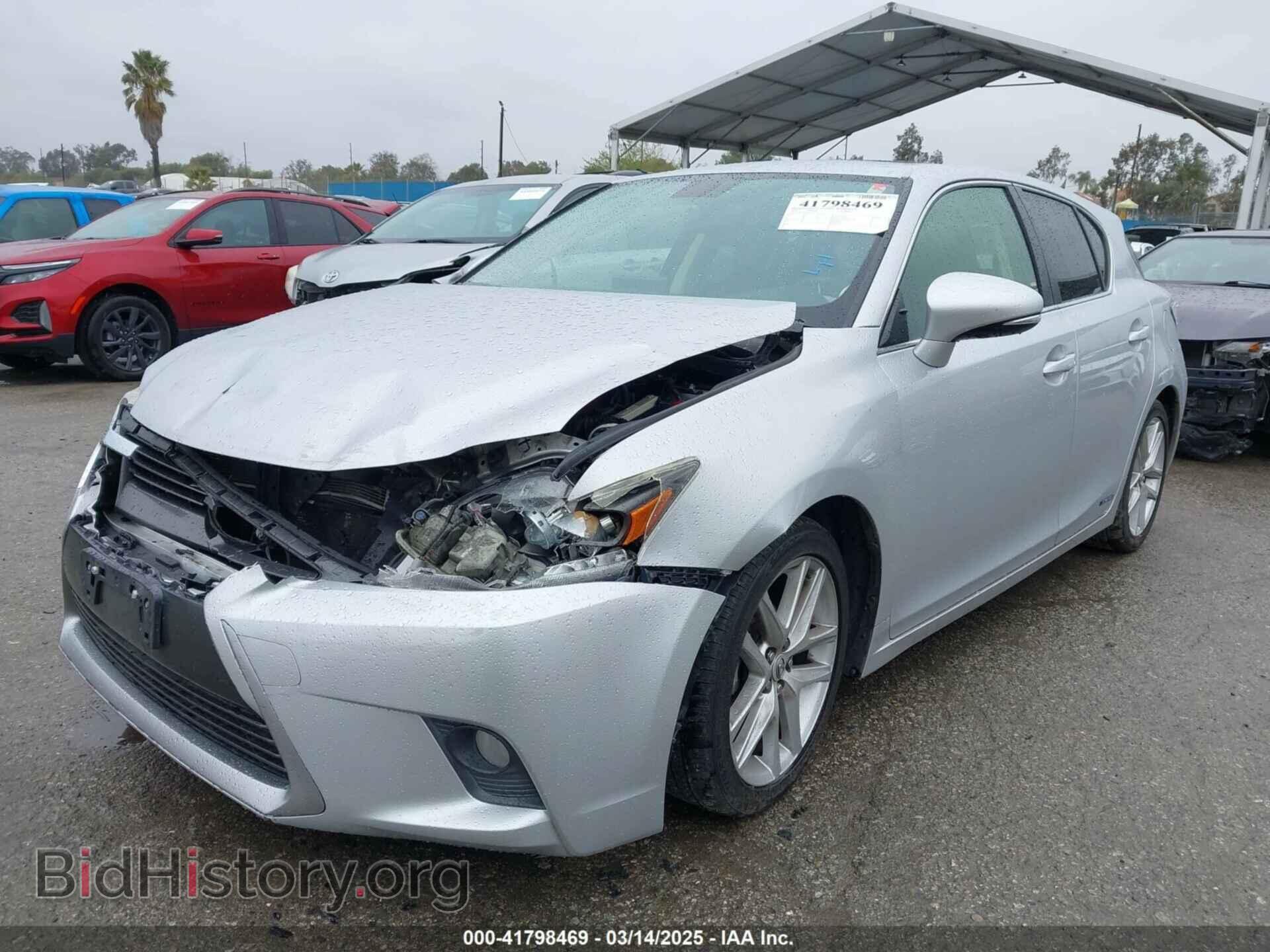 2014 LEXUS CT 200H - VIN: JTHKD5BH0E2173721 - Фото 2