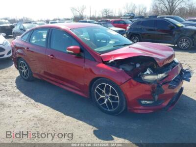 2015 Ford FOCUS SE, красный — VIN 1FADP3F25FL273973, IAAI