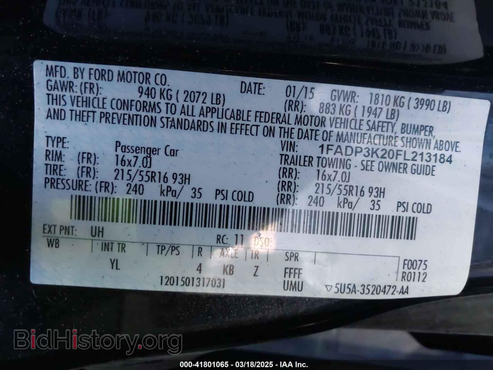 2015 FORD FOCUS - VIN: 1FADP3K20FL213184 - Photo 9