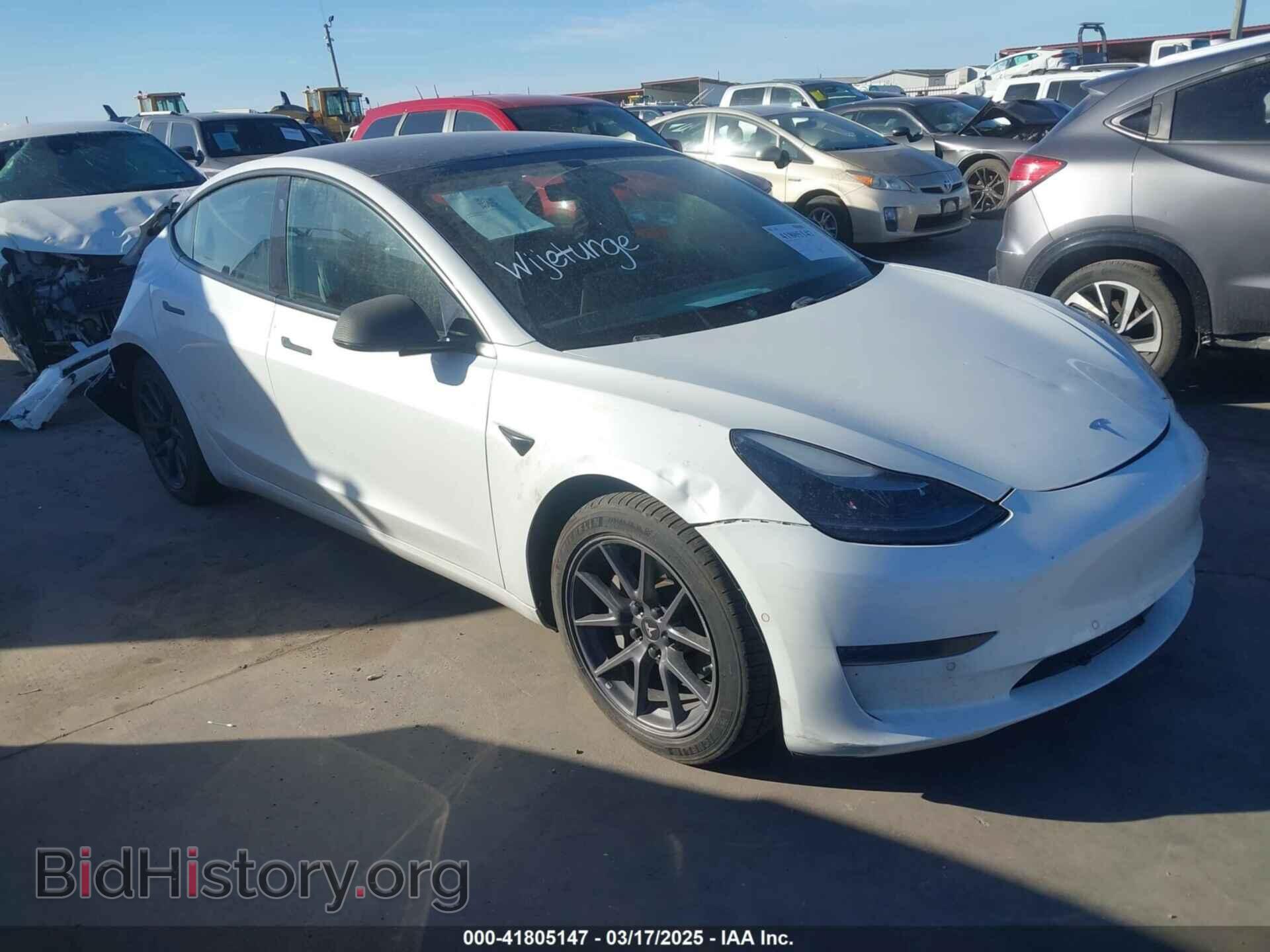 Photo 5YJ3E1EA4MF867169 - TESLA MODEL 3 2021