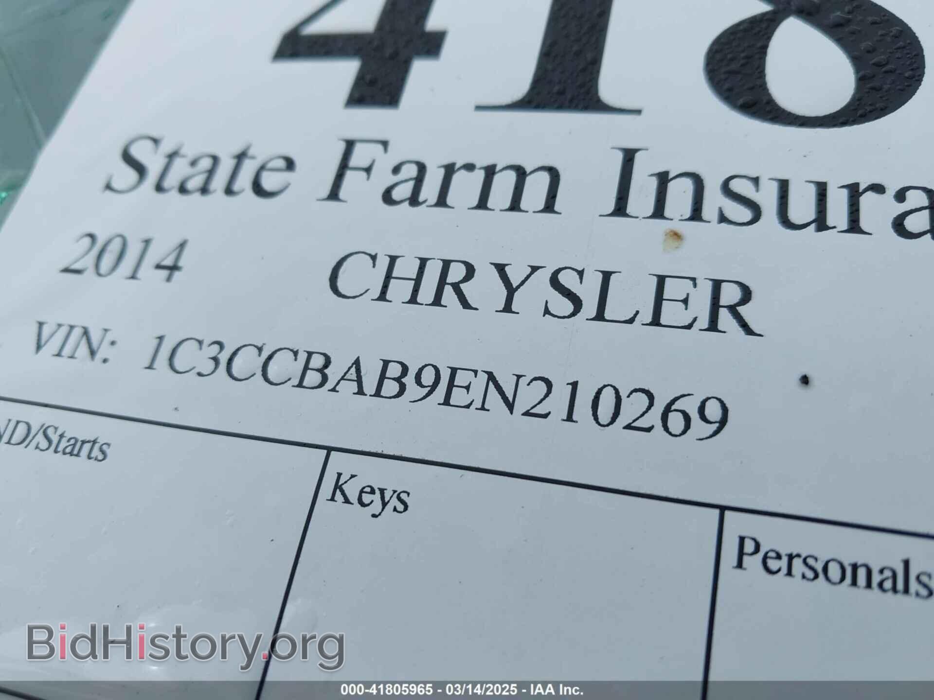 2014 CHRYSLER 200 - VIN: 1C3CCBAB9EN210269 - Photo 9