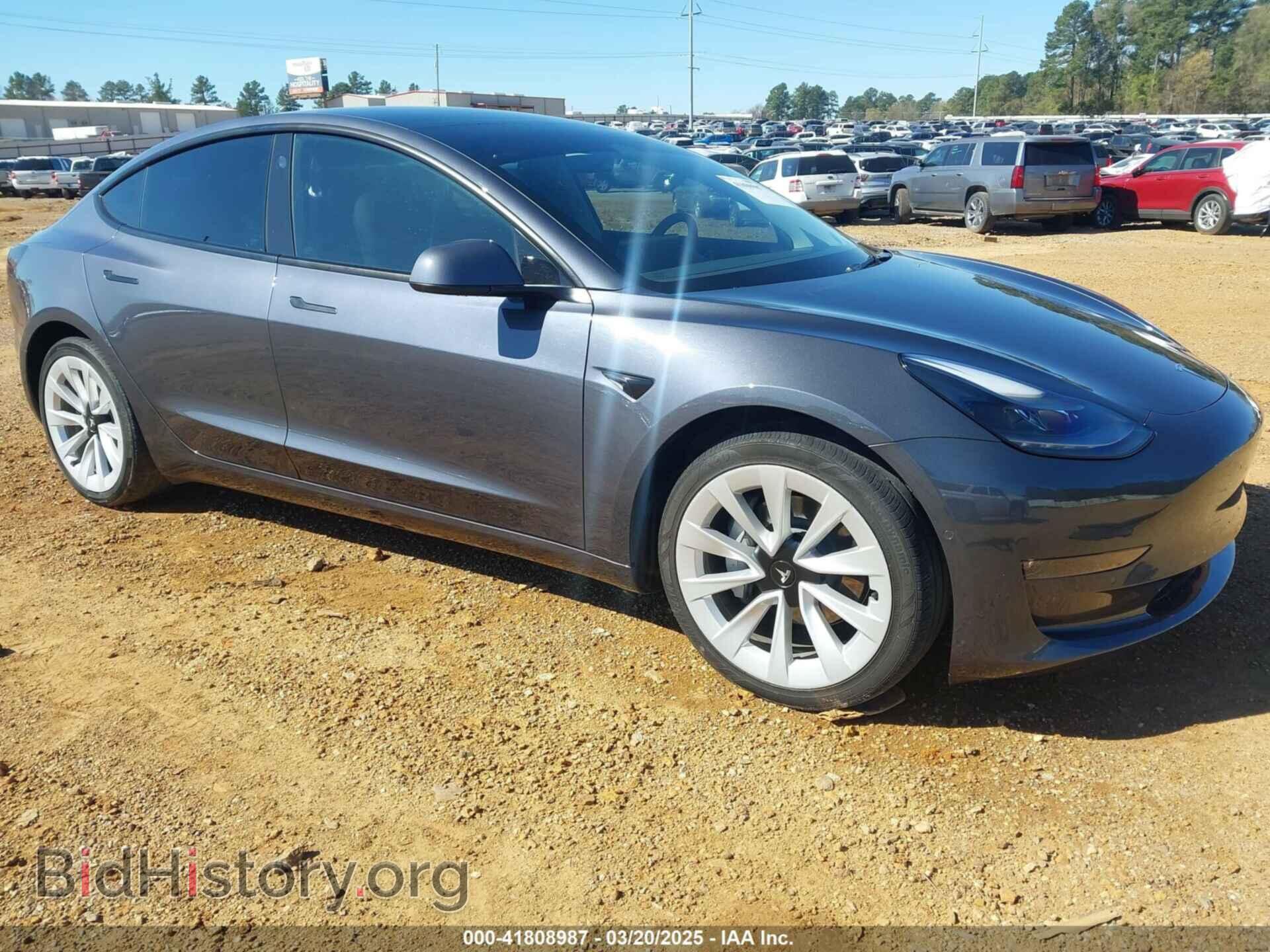 Фотография 5YJ3E1EB3NF309632 - TESLA MODEL 3 2022
