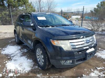 2008 Ford EDGE SEL, черный — VIN 2FMDK38C28BA42784, IAAI