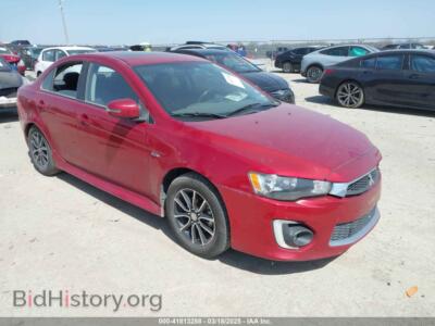2017 Mitsubishi LANCER ES, красный — VIN JA32U2FU6HU001322, IAAI
