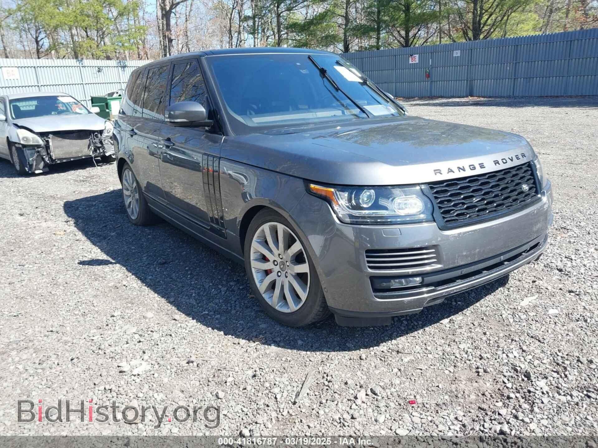 Фотография SALGS2EF4GA293593 - LAND ROVER RANGE ROVER 2016