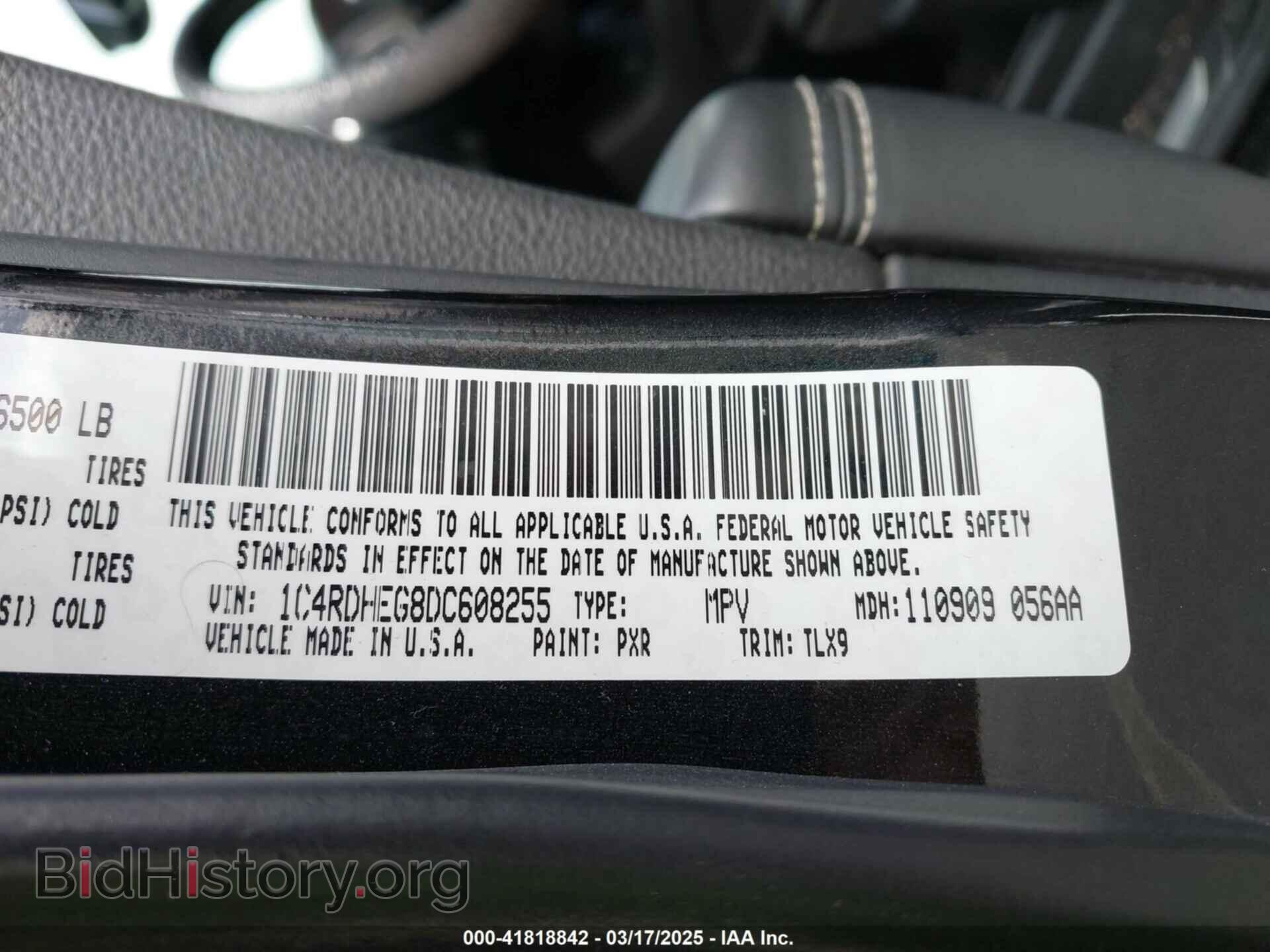 2013 DODGE DURANGO - VIN: 1C4RDHEG8DC608255 - Photo 9