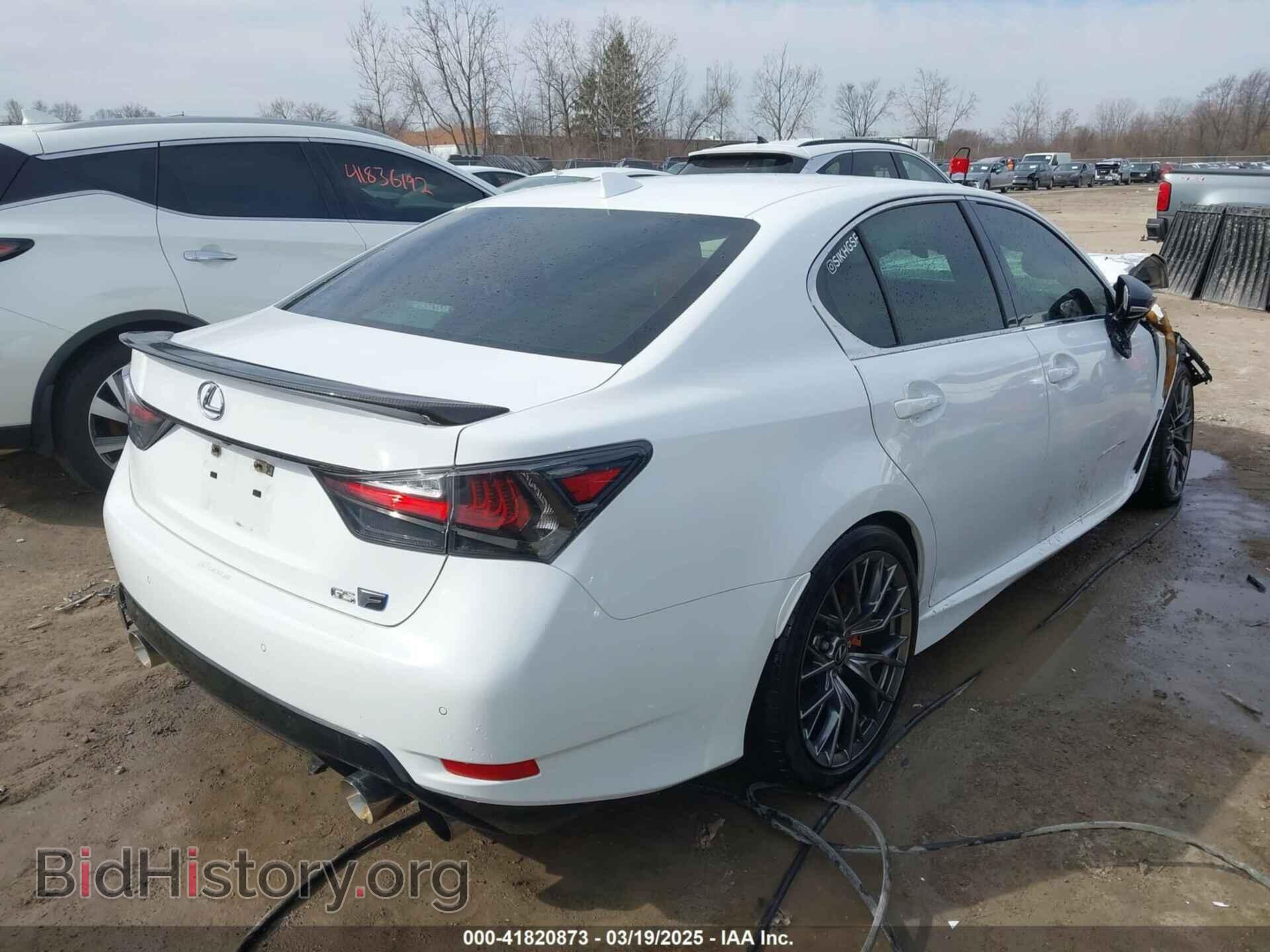 2017 LEXUS GS F - VIN: JTHBP1BL4HA002100 - Фото 4