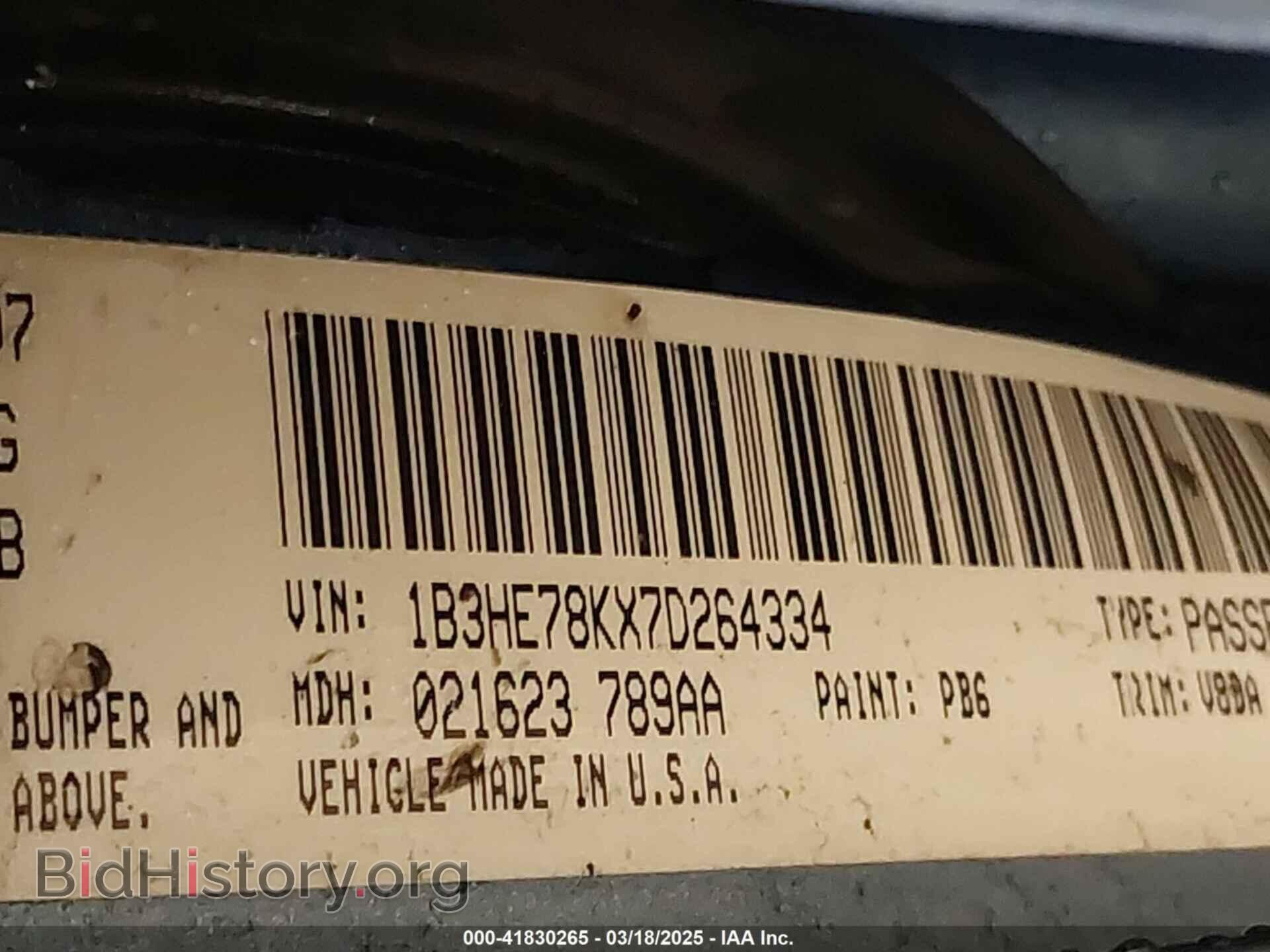 2007 DODGE CALIBER - VIN: 1B3HE78KX7D264334 - Photo 9