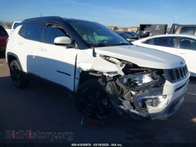 2020 Jeep COMPASS Altitude 4X4, white — VIN 3C4NJDBBXLT203932, IAAI