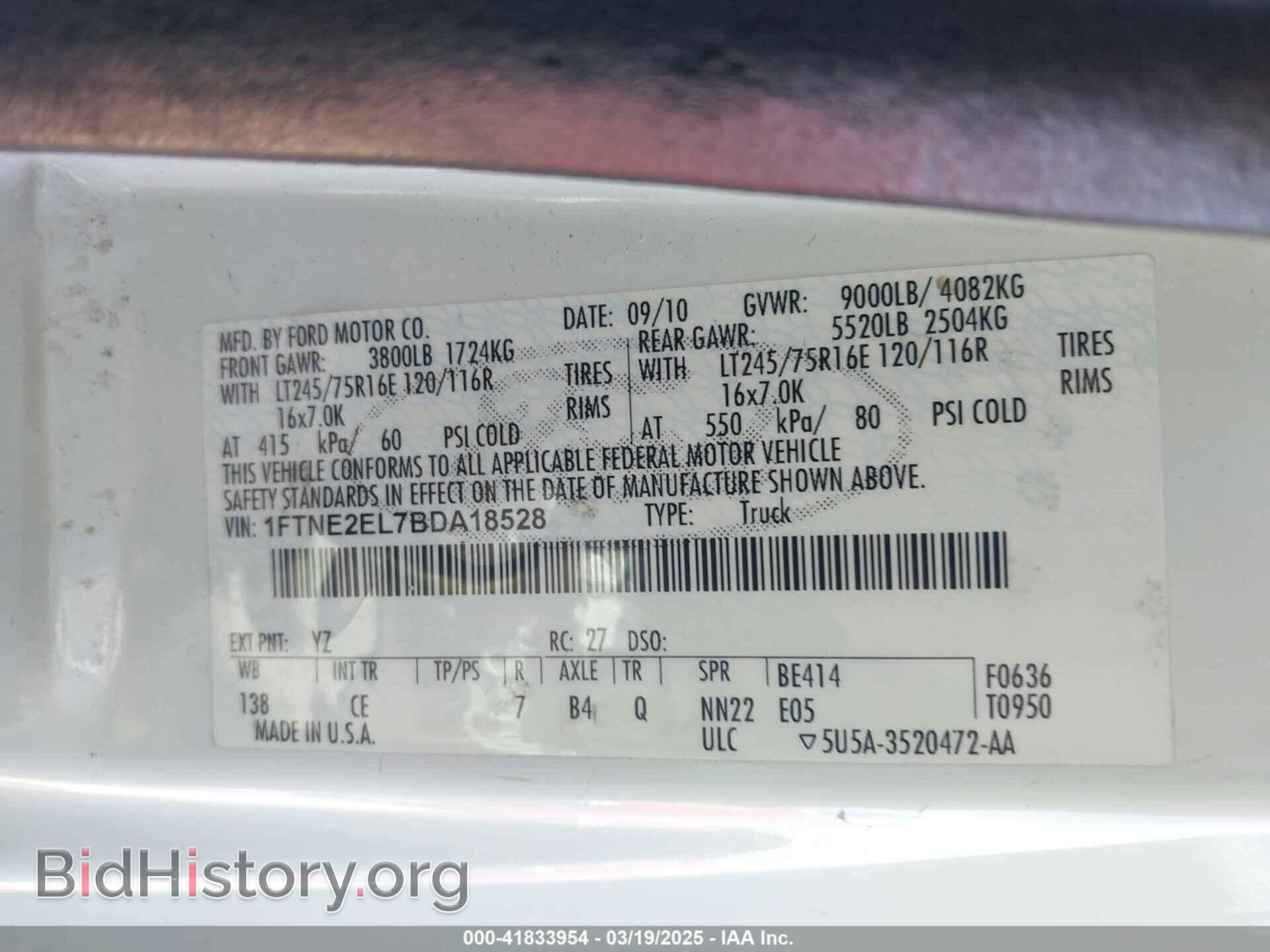 2011 FORD E-250 - VIN: 1FTNE2EL7BDA18528 - Photo 4