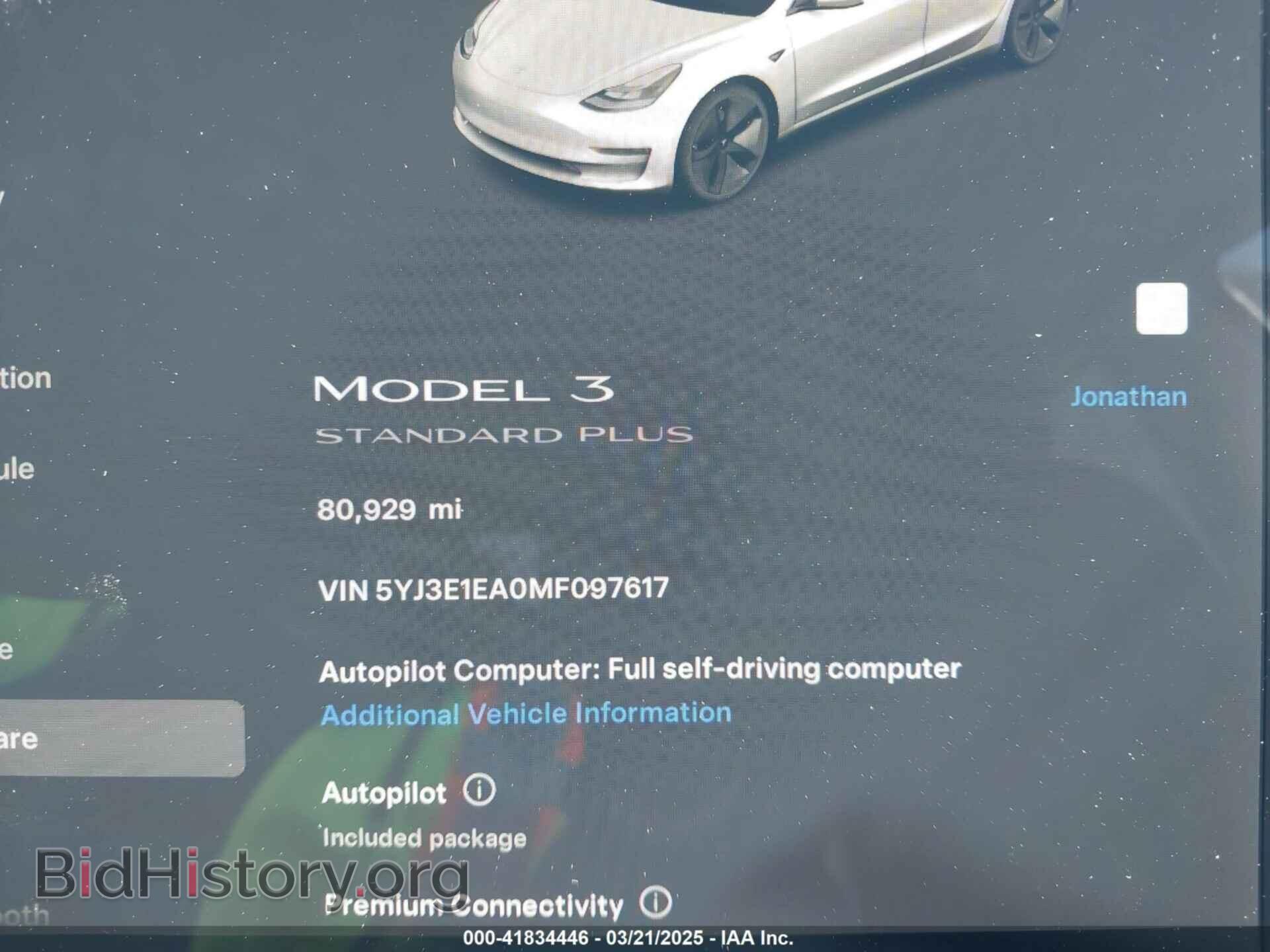 2021 TESLA MODEL 3 - VIN: 5YJ3E1EA0MF097617 - Photo 7