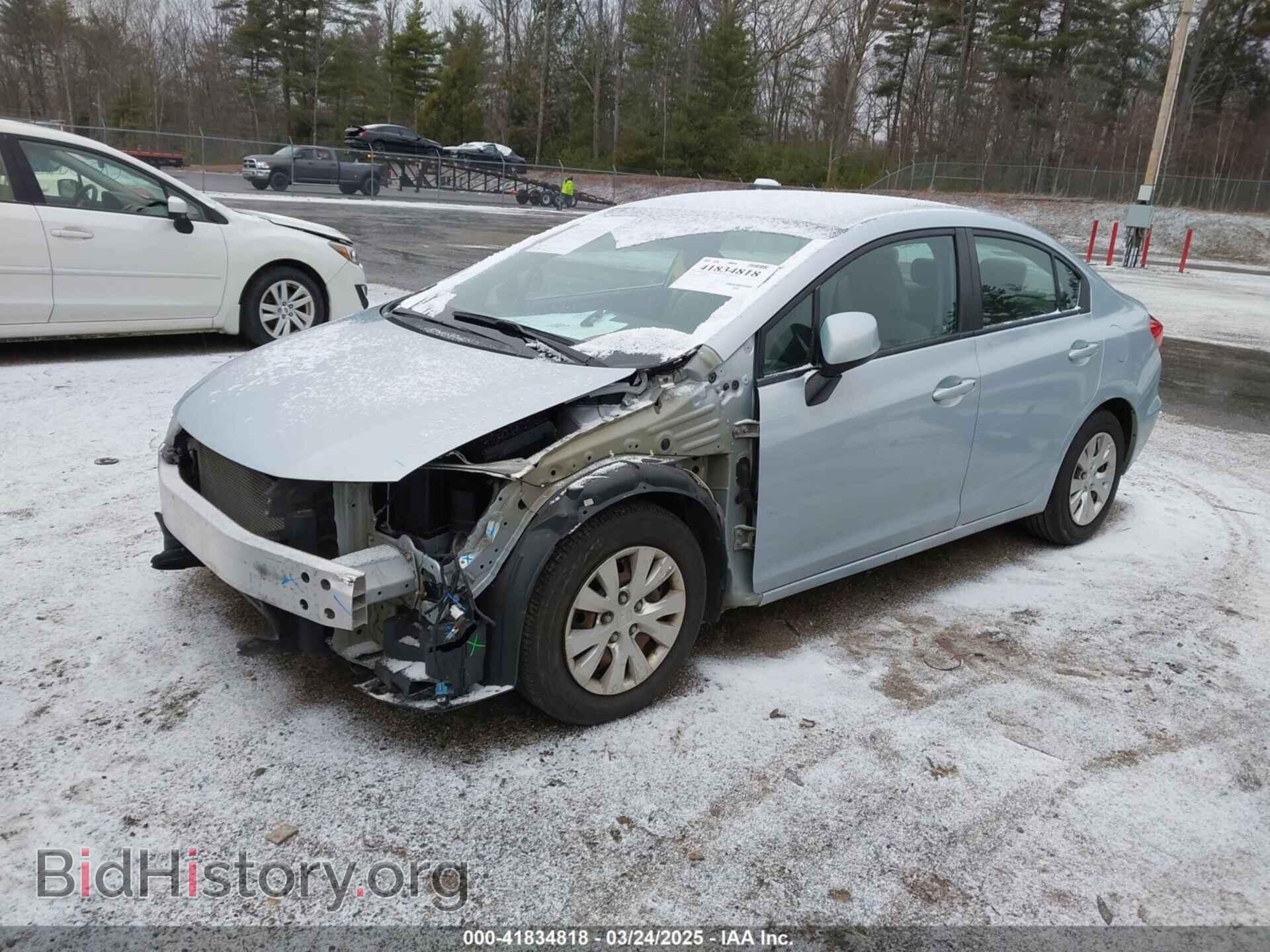 2012 HONDA CIVIC - VIN: 2HGFB2F52CH553009 - Фото 2