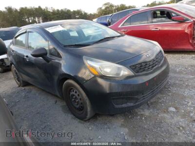 2013 Kia RIO LX, black — VIN KNADM4A37D6301810, IAAI