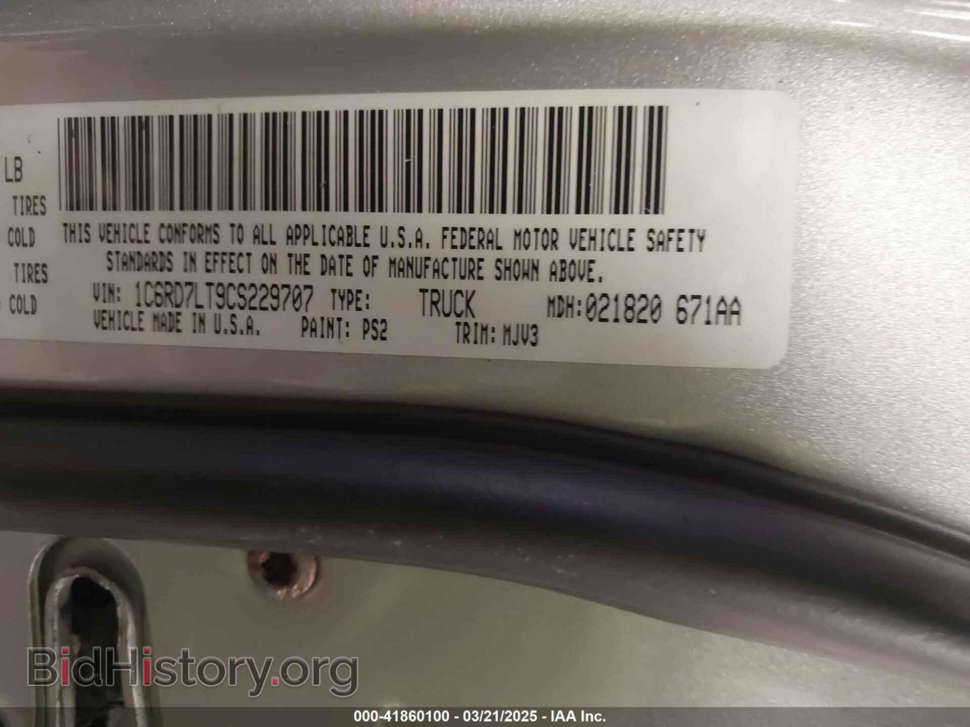 2012 RAM 1500 - VIN: 1C6RD7LT9CS229707 - Photo 9
