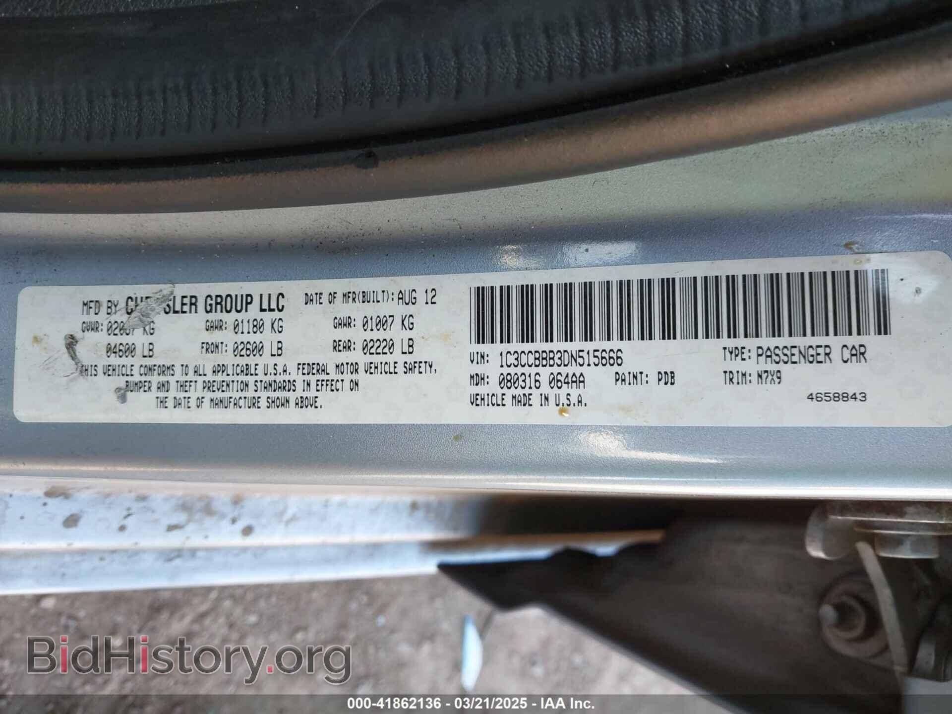 2013 CHRYSLER 200 - VIN: 1C3CCBBB3DN515666 - Photo 9