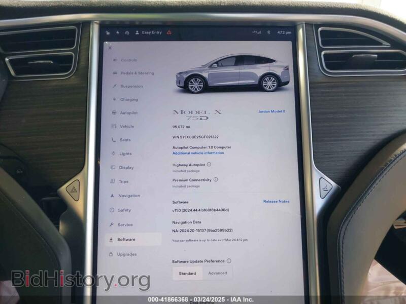 2016 Tesla MODEL X (VIN 5YJXCBE25GF021322) — фото 7 из 16